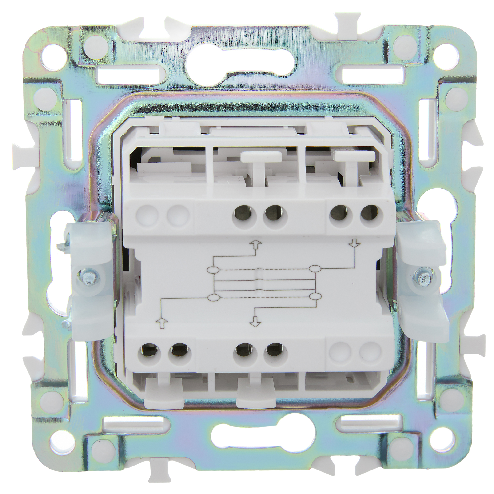             SKANDY Ажыратқыш, 1 пернелі, айқара 10А SK-V03Sh шампан IEK    