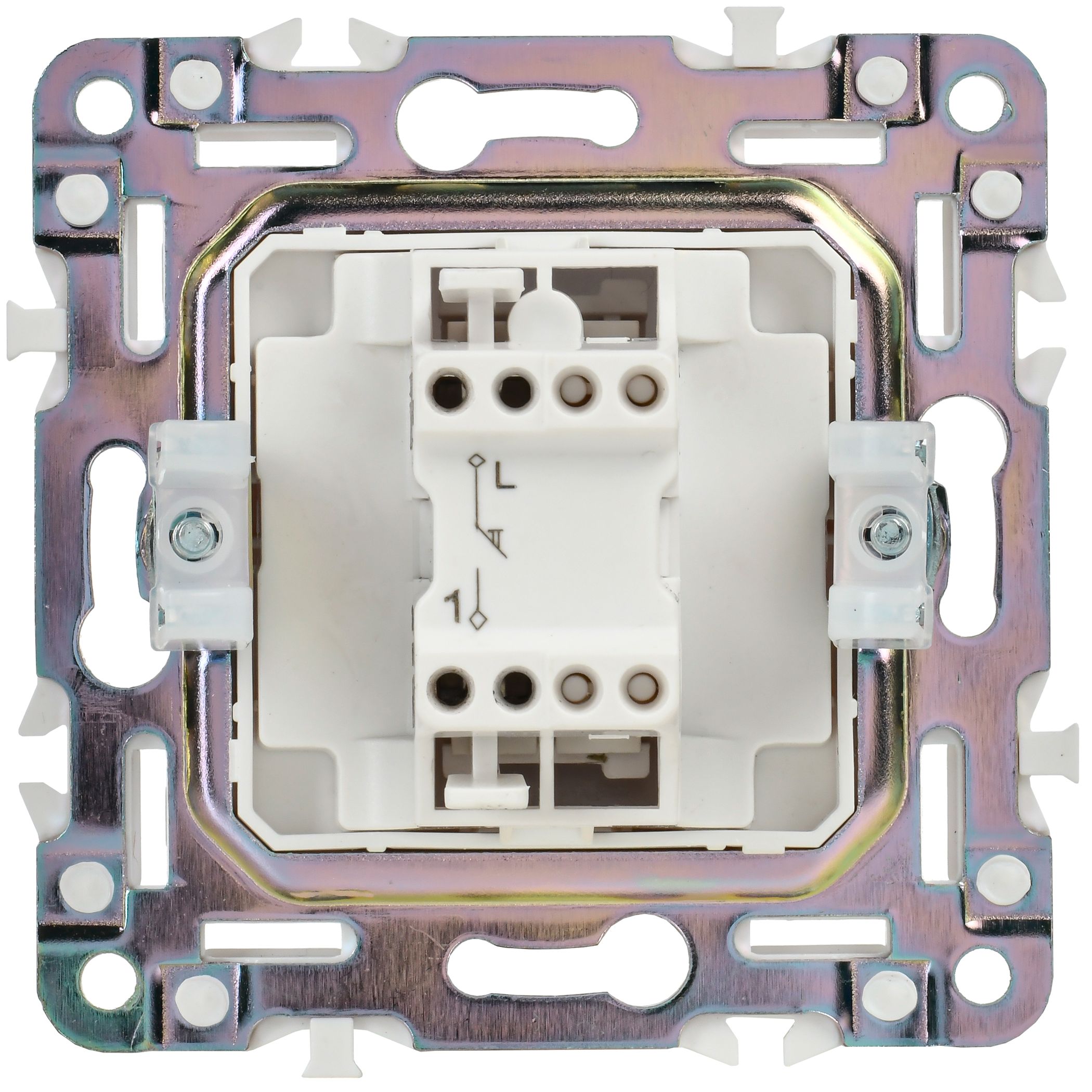             SKANDY Ажыратқыш, 1 пернелі, батырмалы 10А SK-V14W арктикалық ақ IEK    