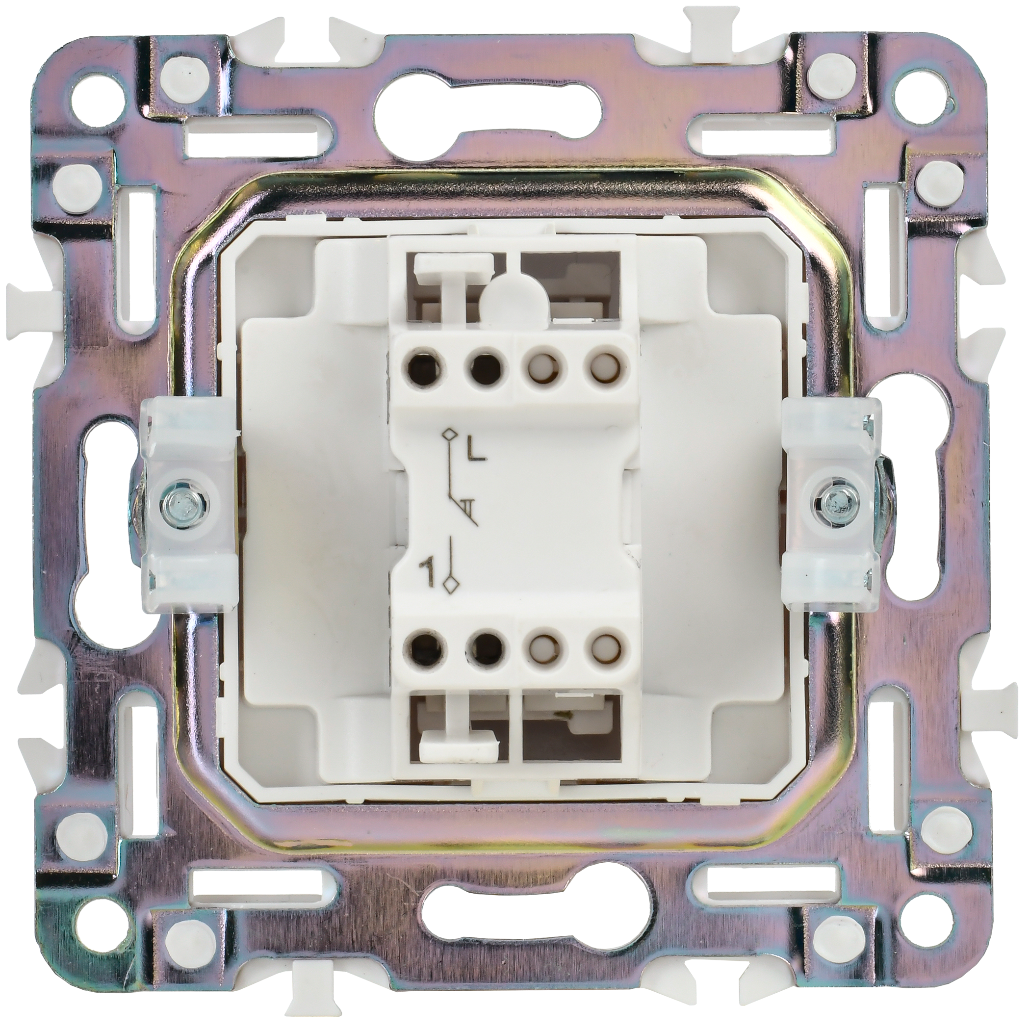             SKANDY Ажыратқыш, 1 пернелі, батырмалы 10А SK-V14Bl қара IEK    