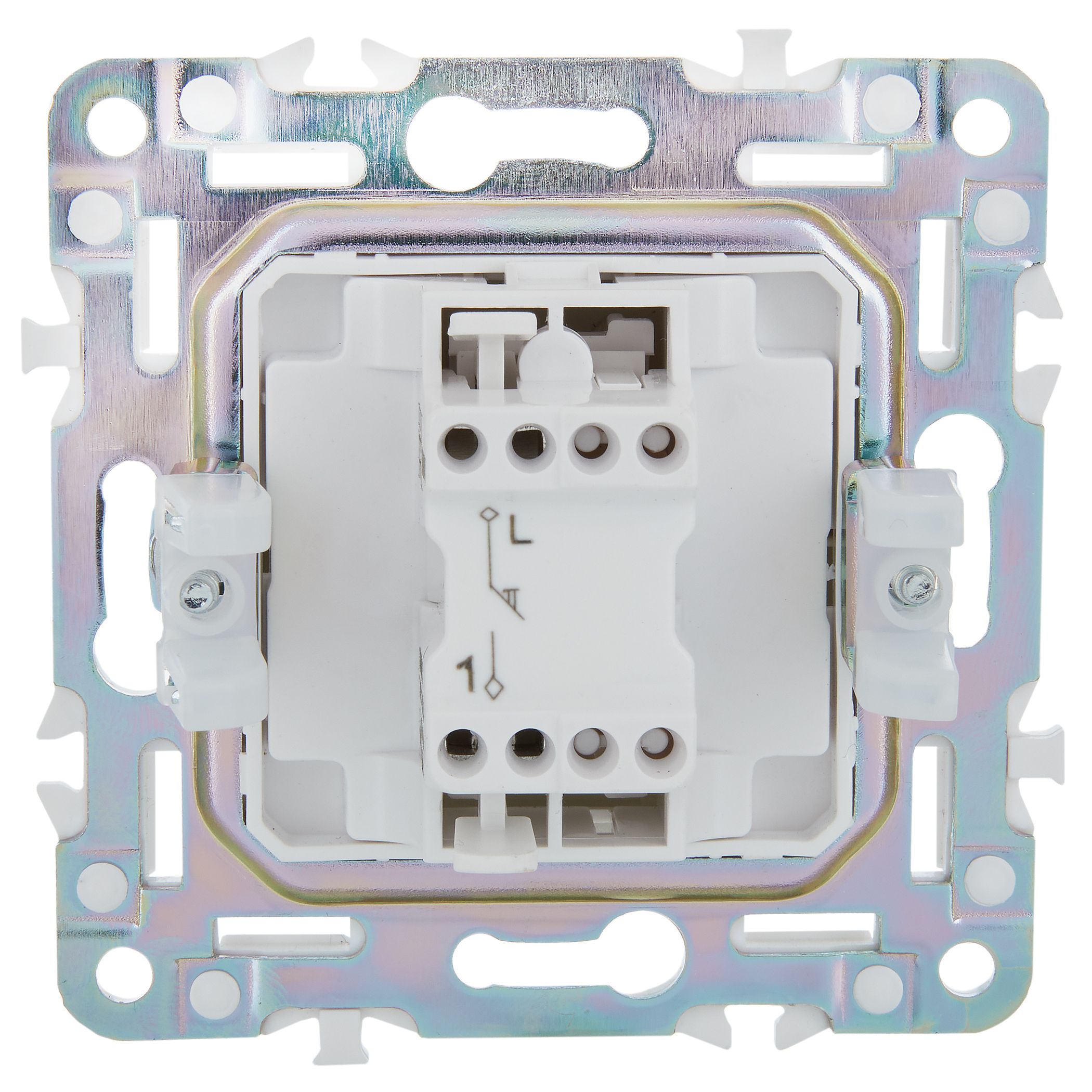             SKANDY Ажыратқыш, 1 пернелі, батырмалы 10А SK-V14Gr сұр IEK    