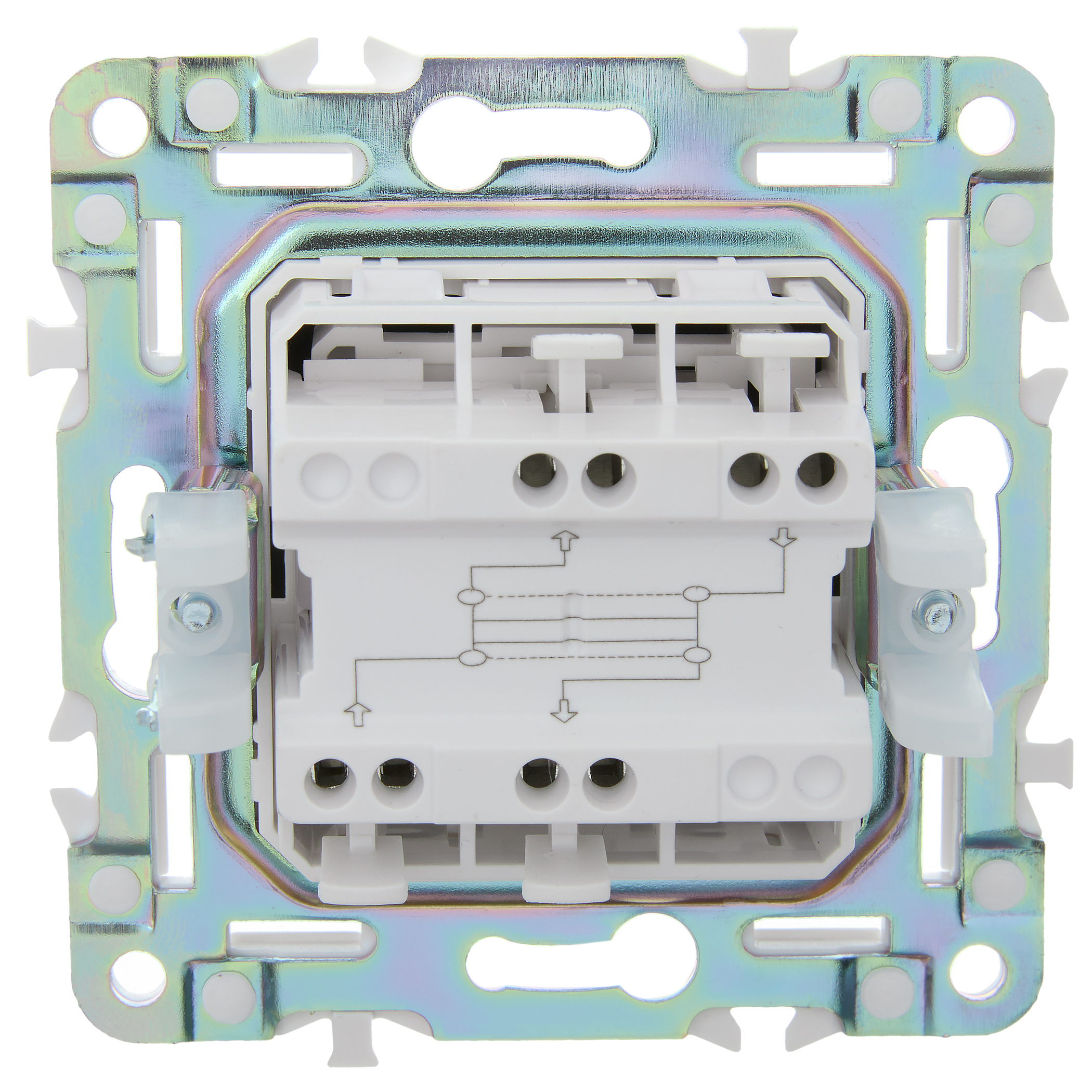             SKANDY Ажыратқыш, 1 пернелі, айқара 10А SK-V03T титан IEK    