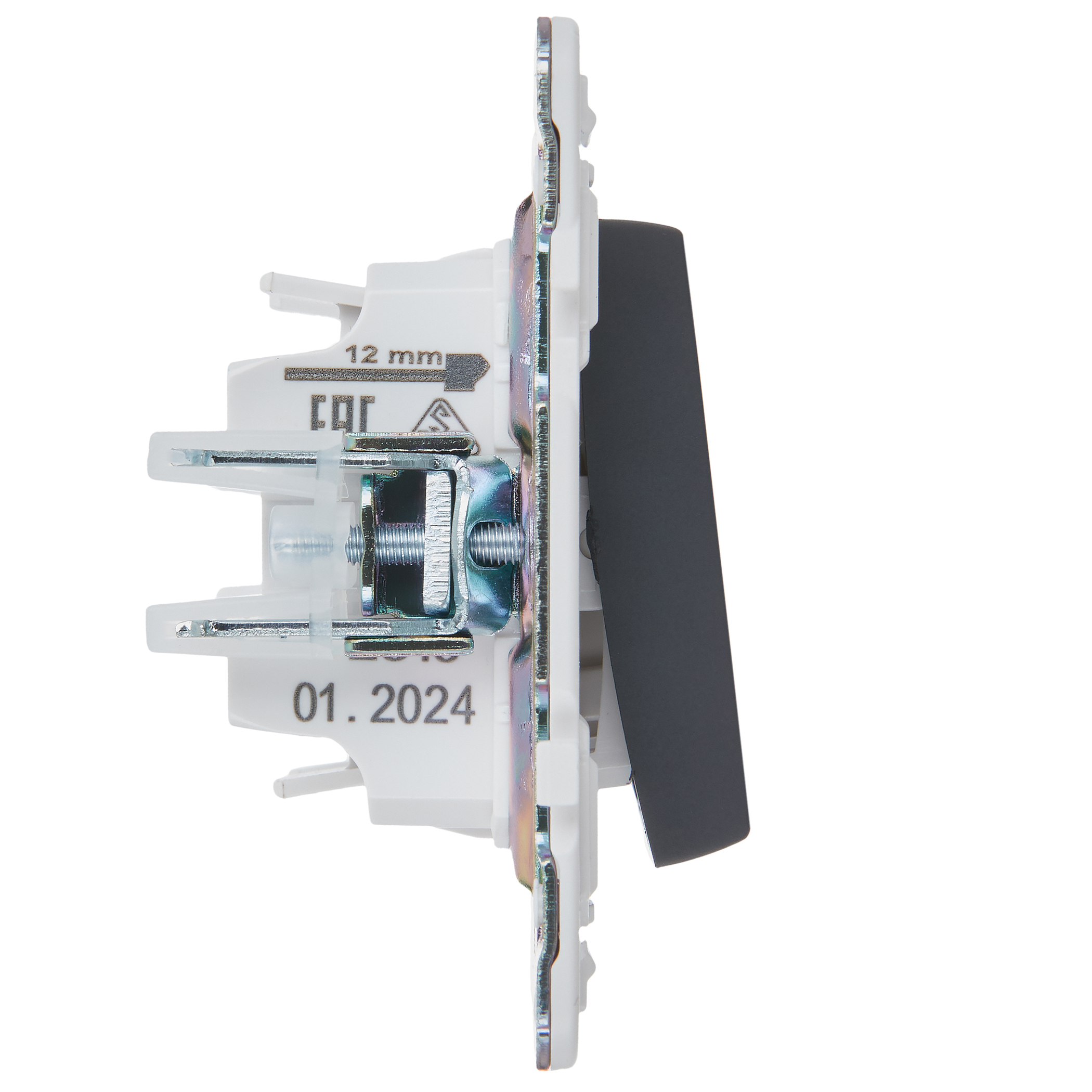             SKANDY Ажыратқыш, 1 пернелі, айқара 10А SK-V03T титан IEK    