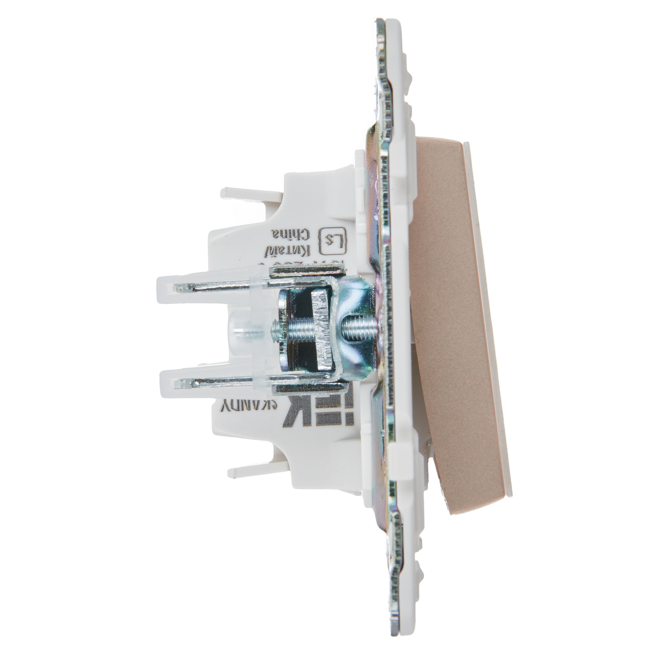             SKANDY Ажыратқыш, 1 пернелі, батырмалы 10А SK-V14Sa құм IEK    