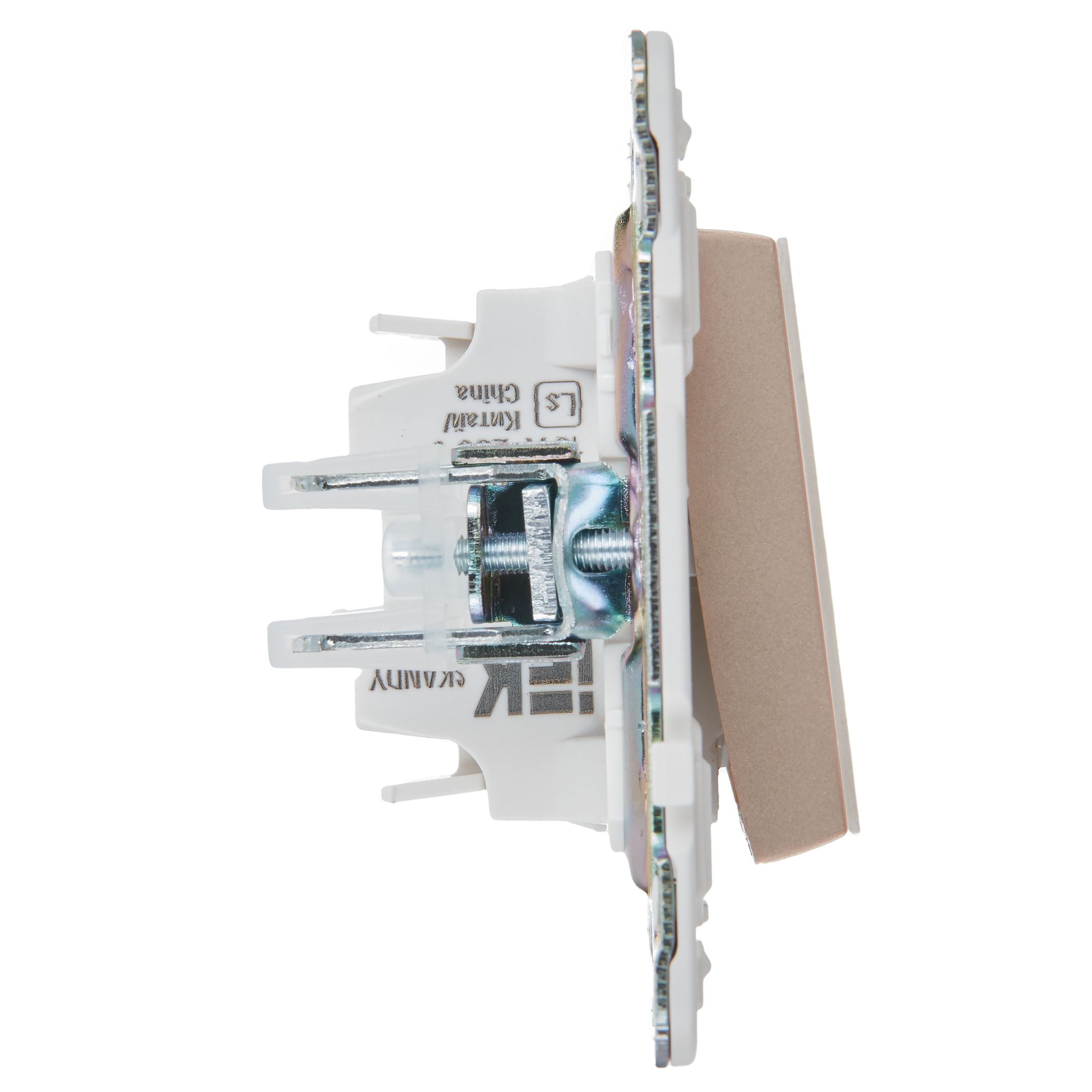             SKANDY Ажыратқыш, 1 пернелі, батырмалы 10А SK-V14Sa құм IEK    