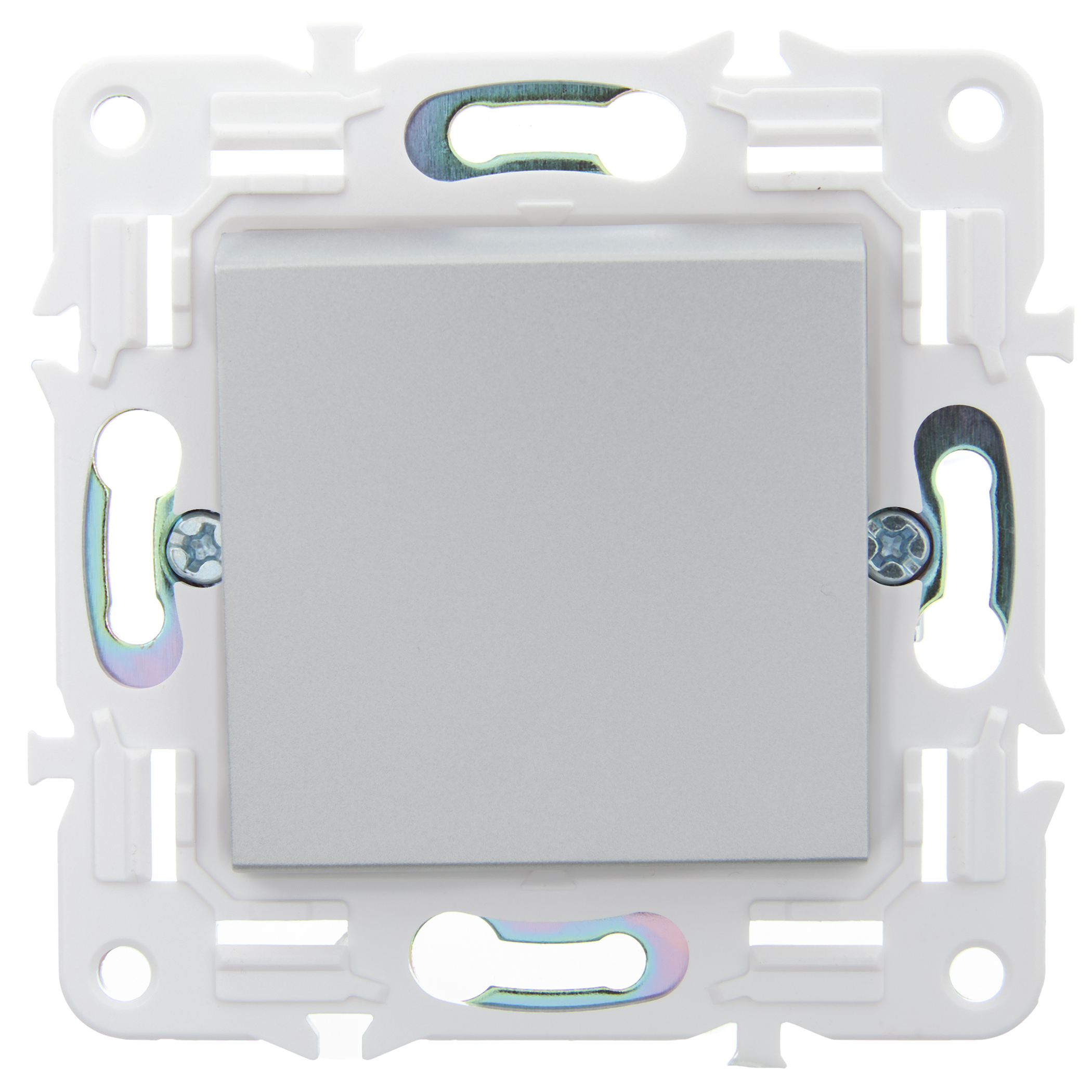             SKANDY Ажыратқыш, 1 пернелі, айқара 10А SK-V03S күміс IEK    