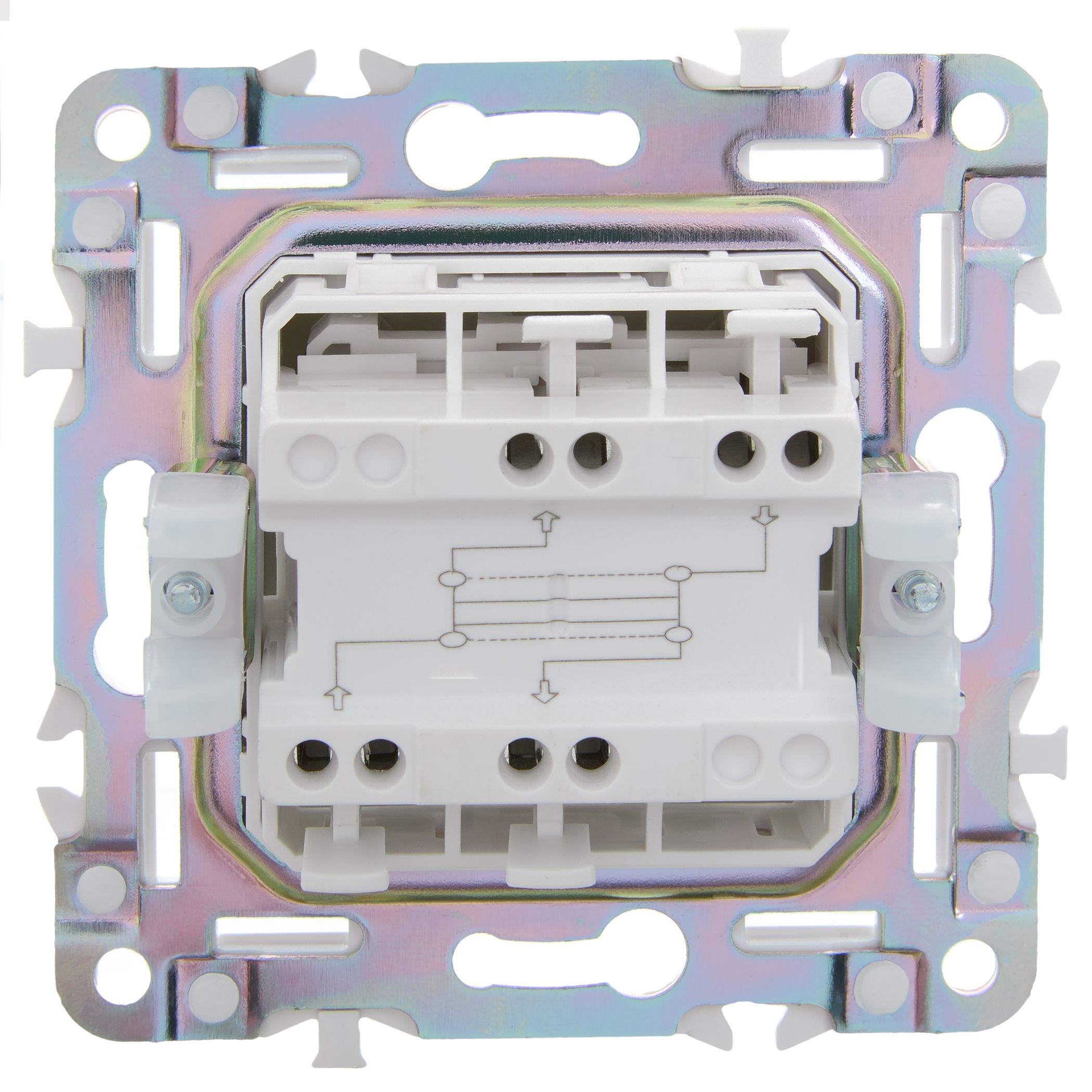             SKANDY Ажыратқыш, 1 пернелі, айқара 10А SK-V03G жалбызды IEK    