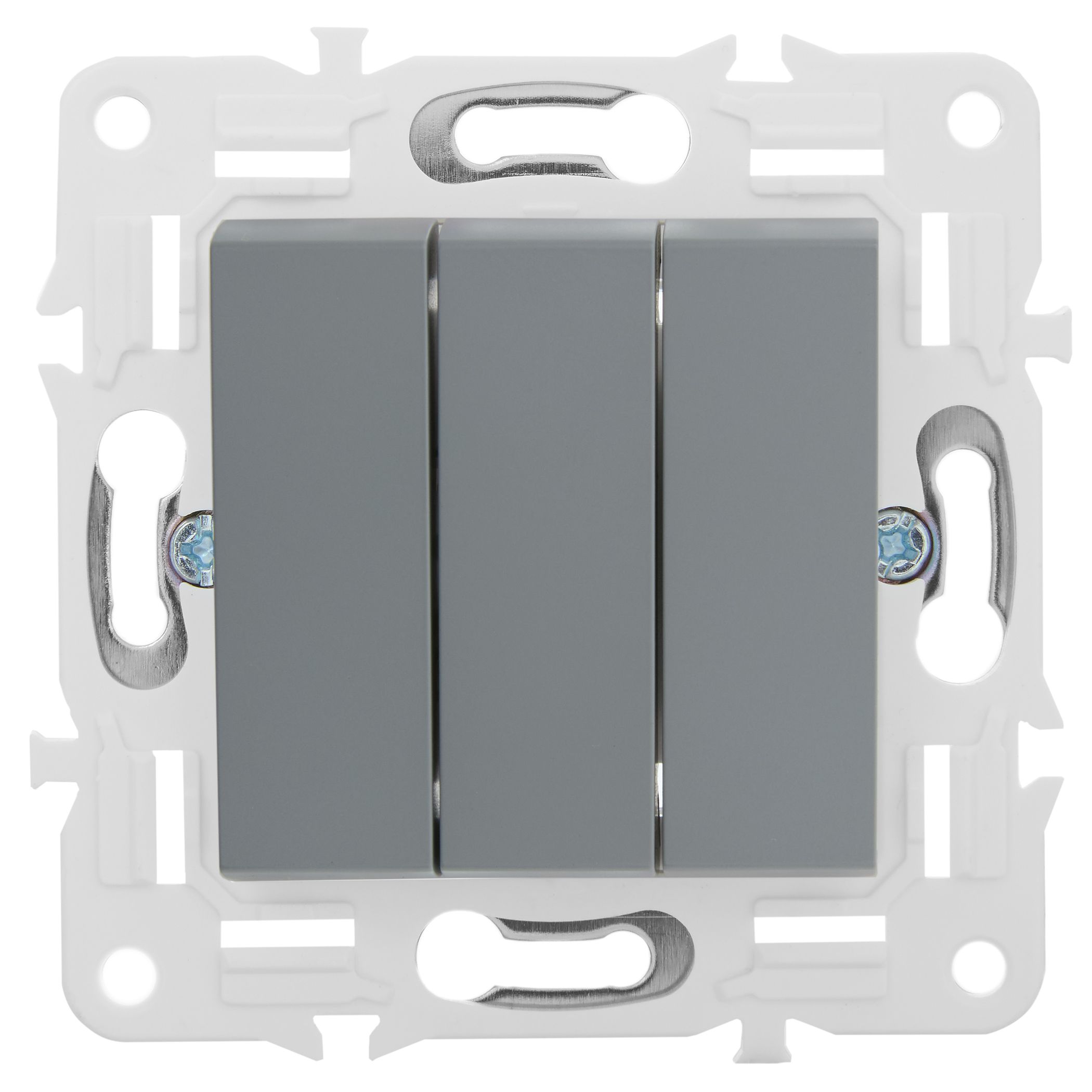             SKANDY Ажыратқыш 3 пернелі 10А SK-V11Gr сұр IEK    