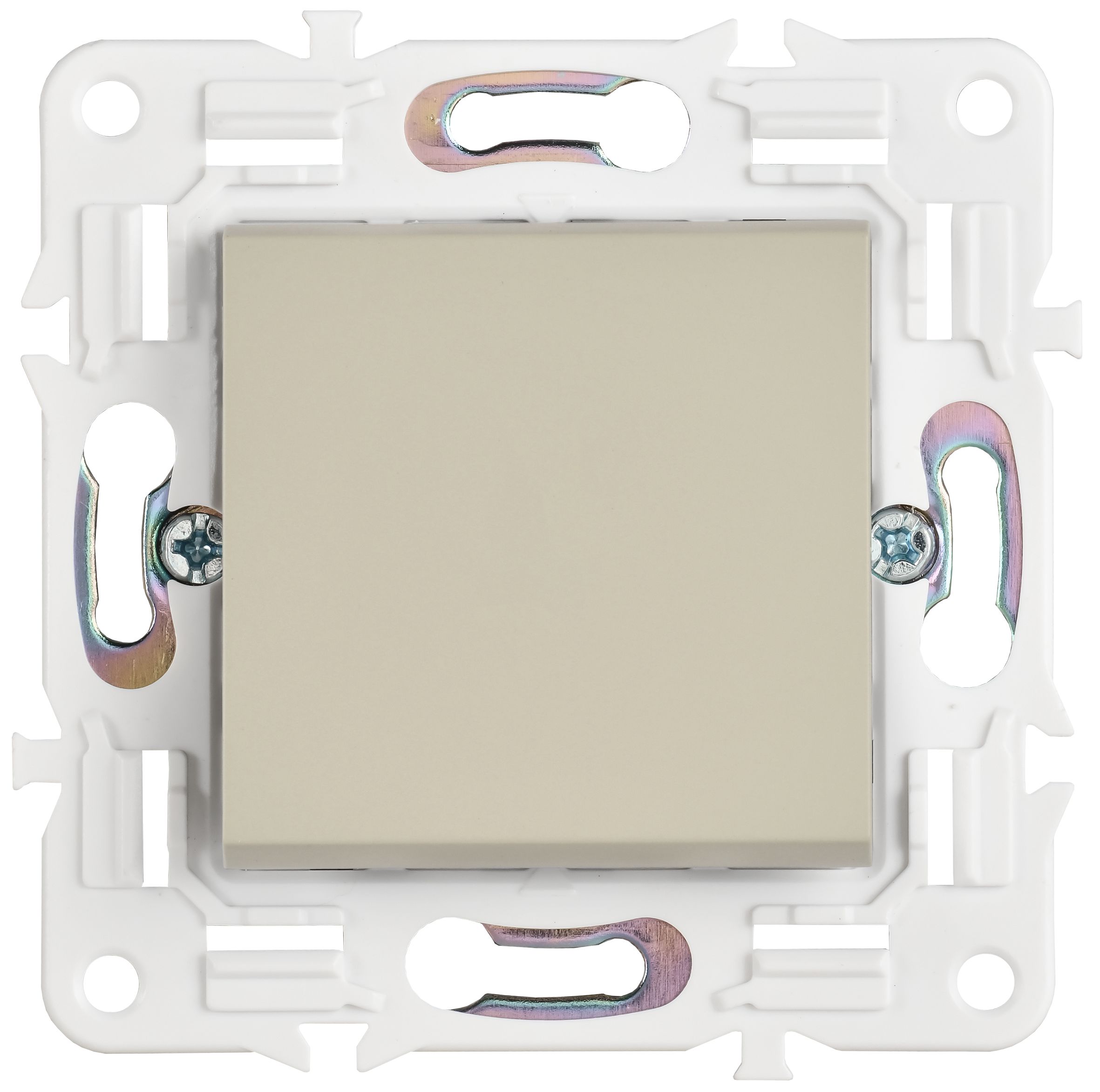             SKANDY Ажыратқыш, 1 пернелі, батырмалы 10А SK-V14B ақшыл сары IEK    