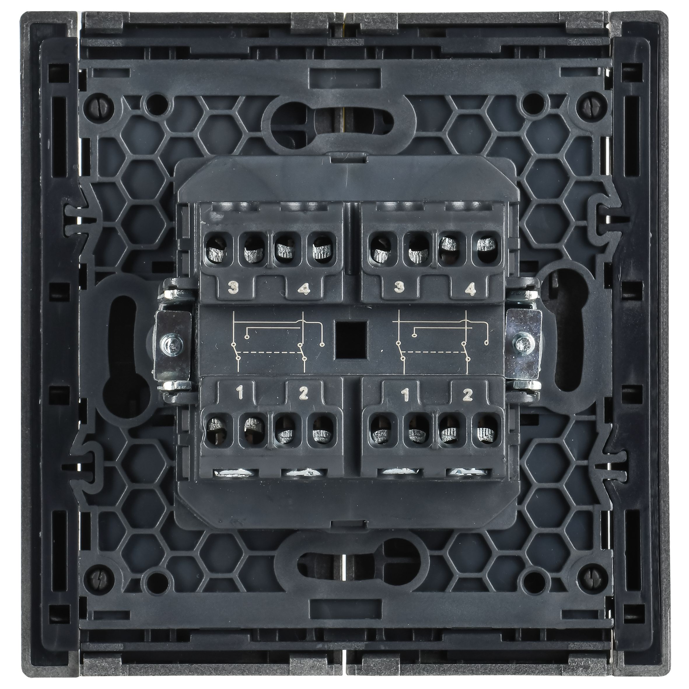             FORTE&PIANO Ажыратқыш, 2 пернелі, айқара 10А FP509 болат IEK    