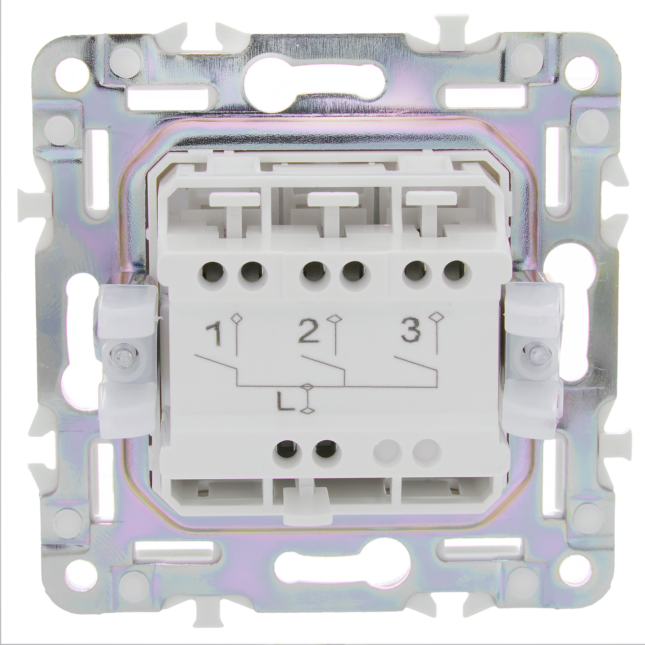             SKANDY Ажыратқыш 3 пернелі 10А SK-V11B сарғыш IEK    