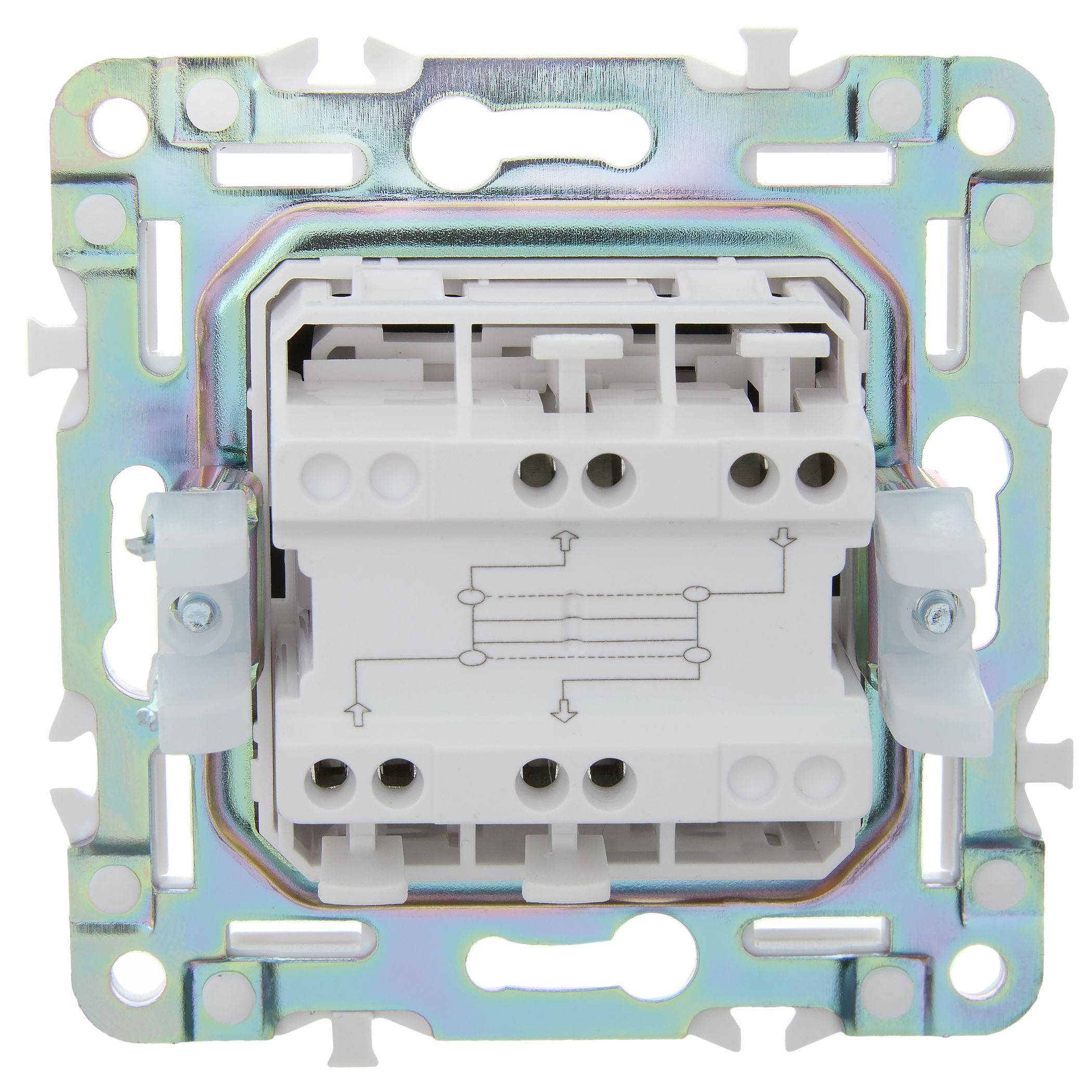             SKANDY Ажыратқыш, 1 пернелі, айқара 10А SK-V03B сарғыш IEK    