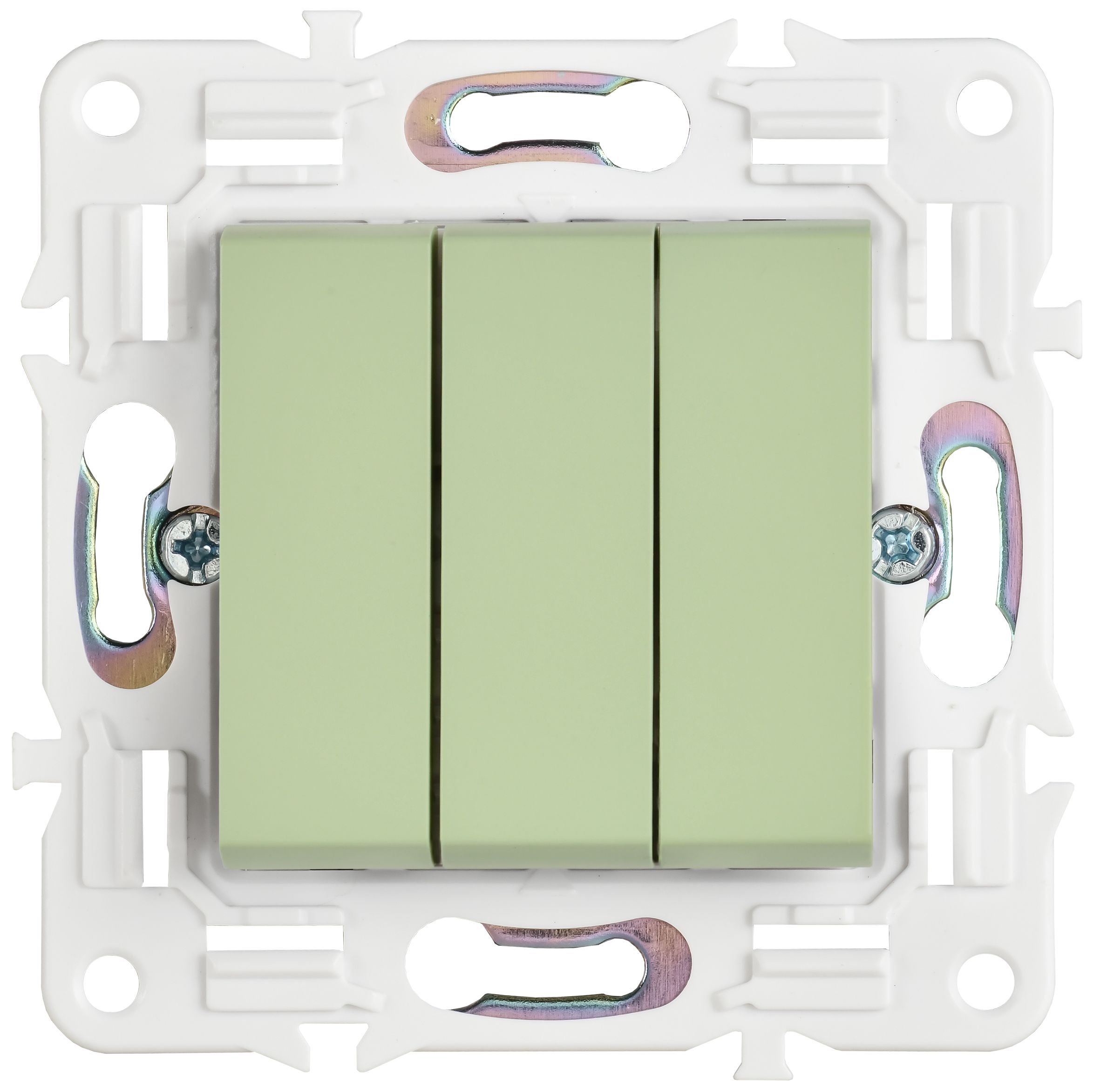             SKANDY Ажыратқыш 3 пернелі 10А SK-V11G жалбызды IEK    