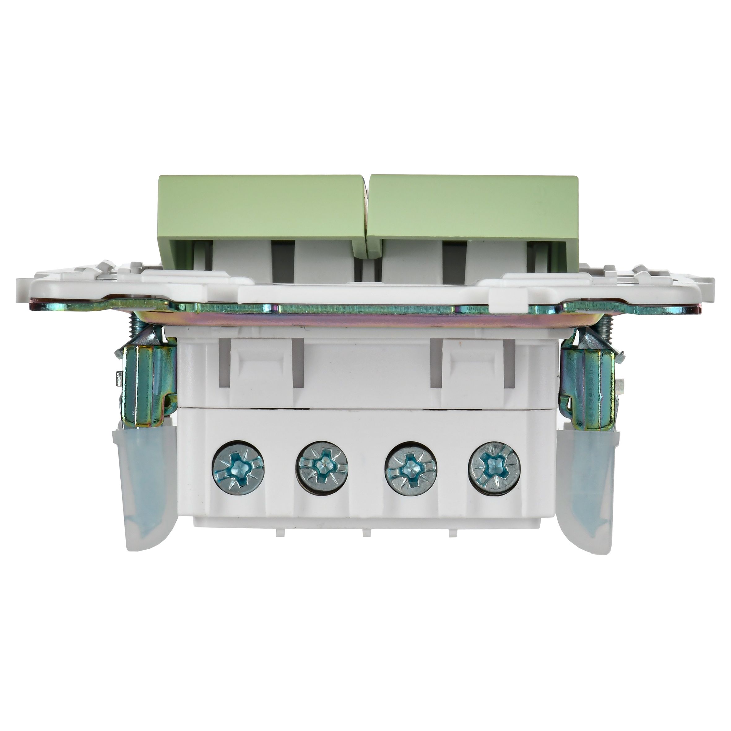             SKANDY Ажыратқыш, 2 пернелі, айқара 10А SK-V06G жалбызды IEK    