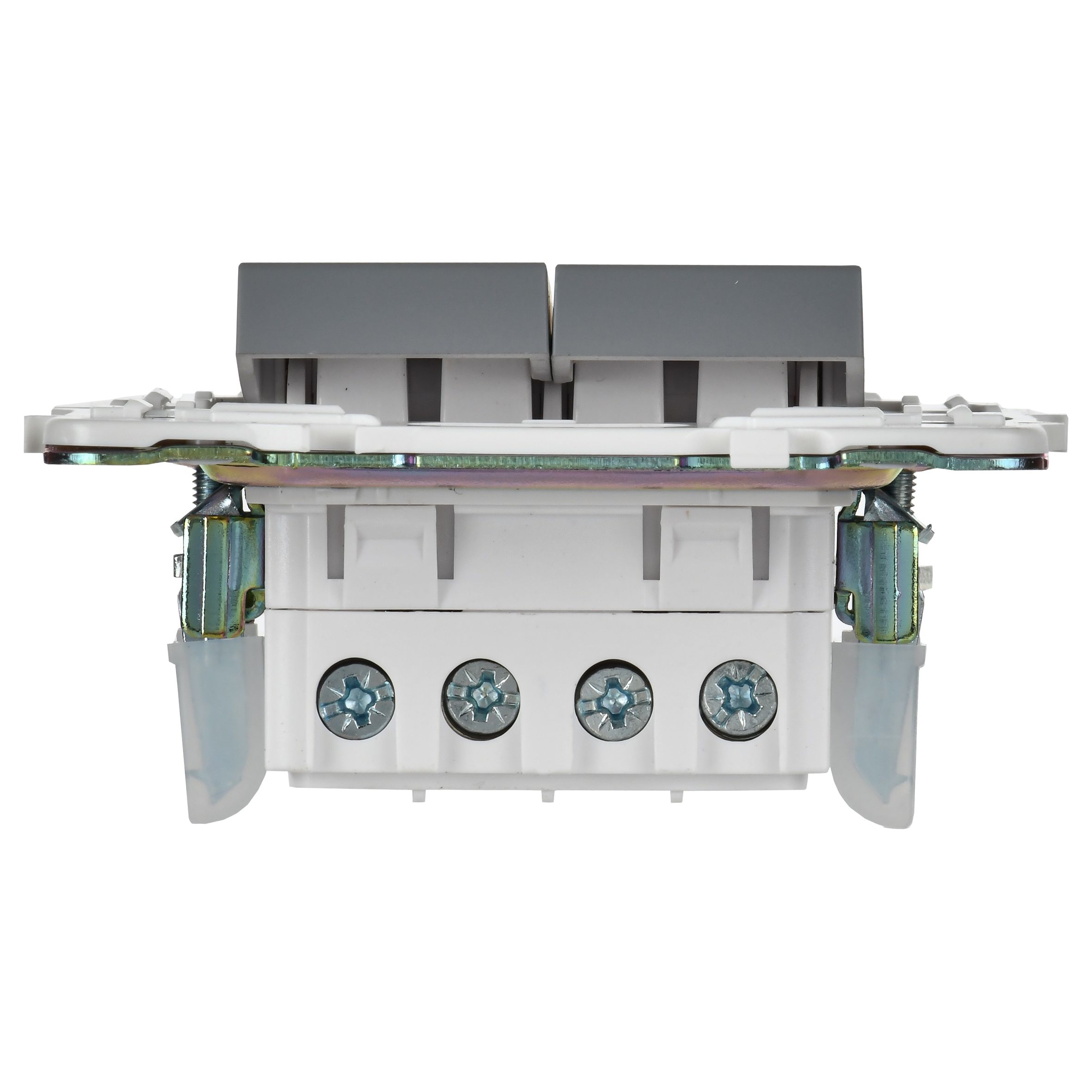             SKANDY Ажыратқыш, 2 пернелі, айқара 10А SK-V06Gr сұр IEK    