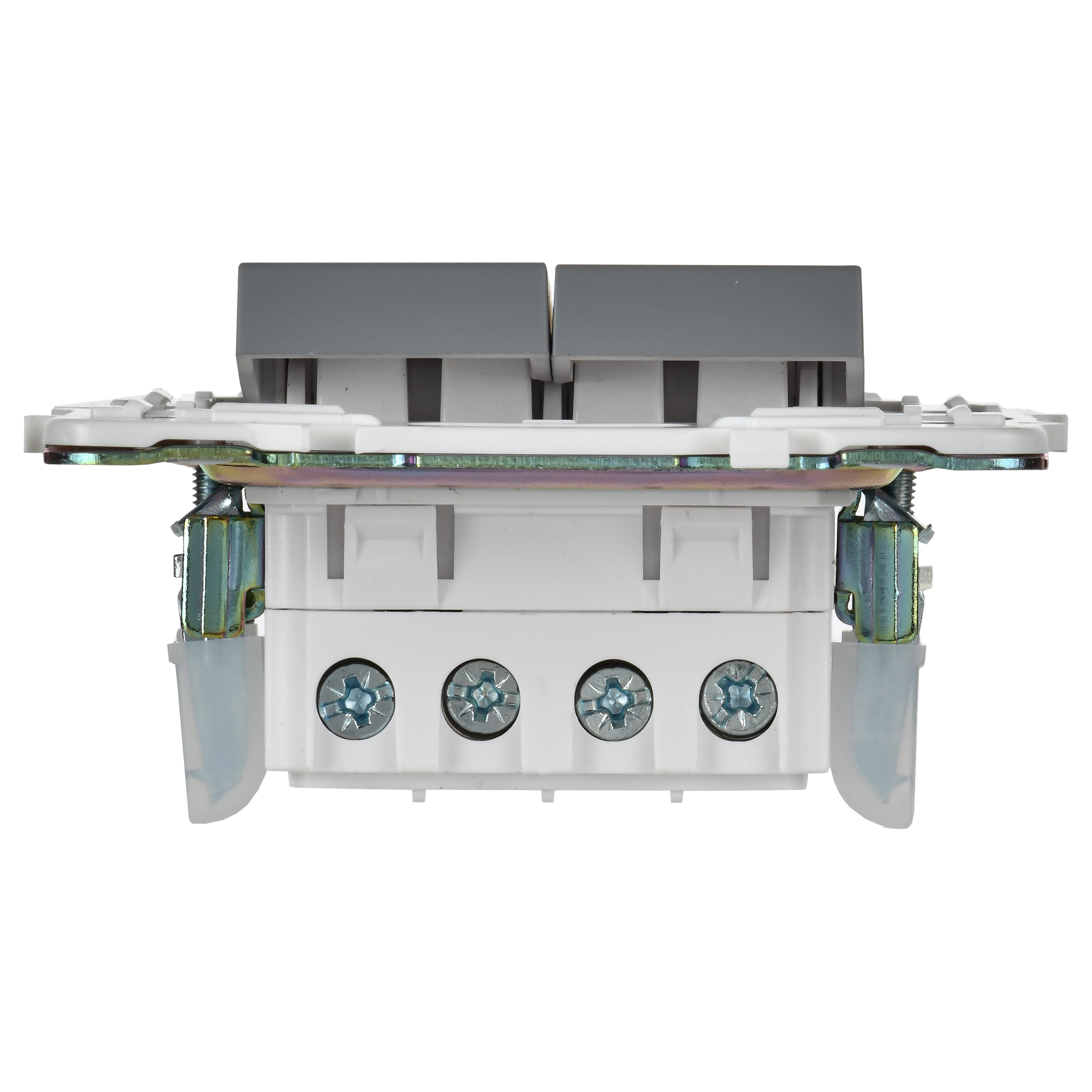             SKANDY Ажыратқыш, 2 пернелі, айқара 10А SK-V06Gr сұр IEK    