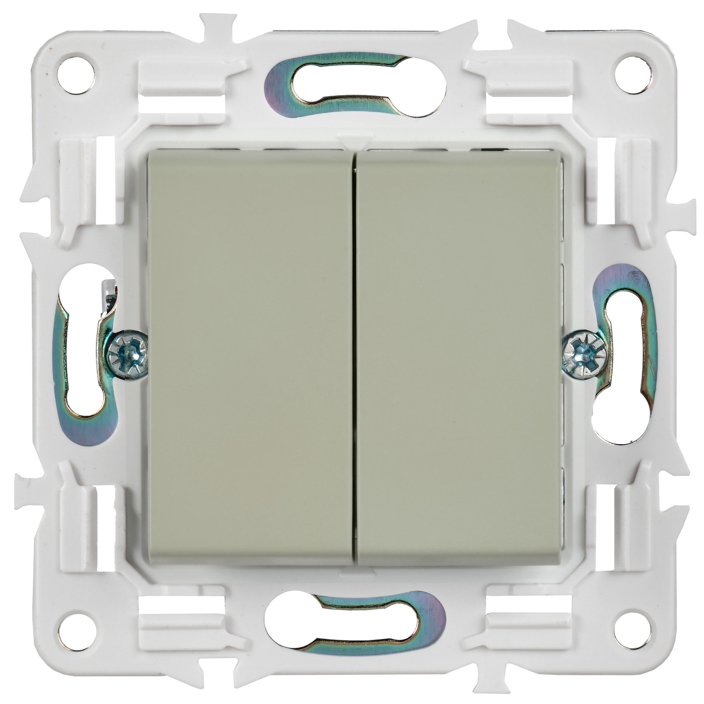             SKANDY Ажыратқыш, 2 пернелі, айқара 10А SK-V06B сарғыш IEK    