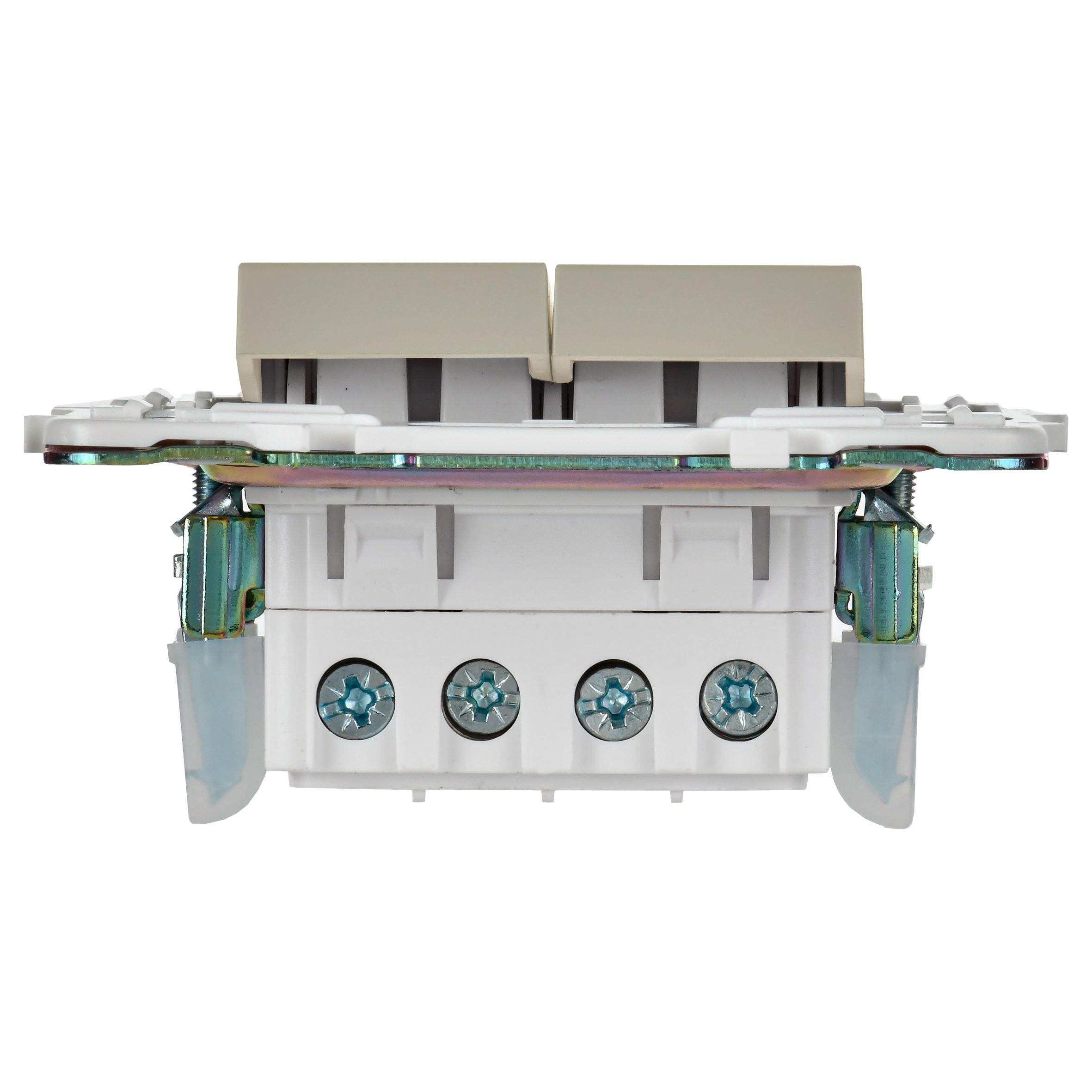             SKANDY Ажыратқыш, 2 пернелі, айқара 10А SK-V06B сарғыш IEK    