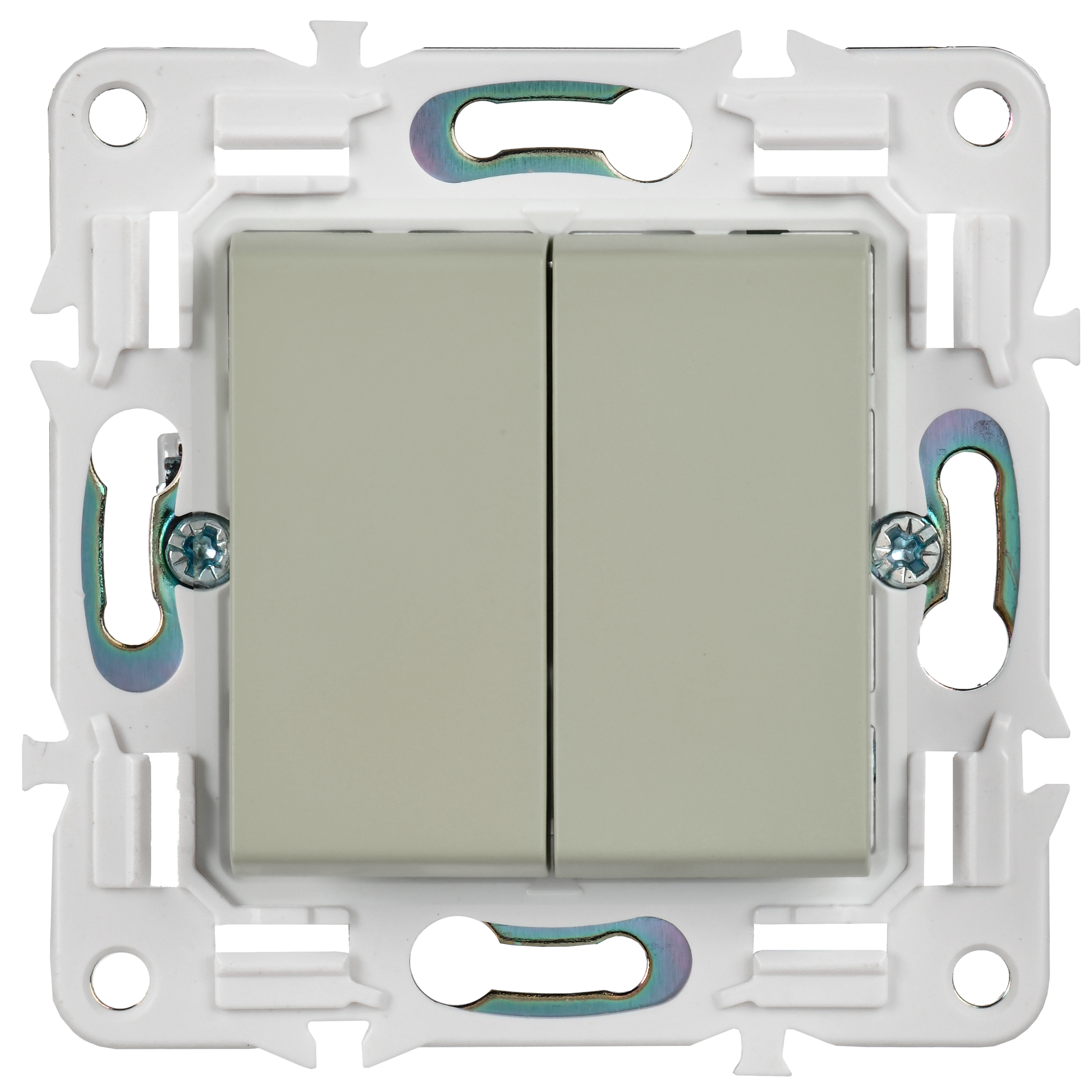             SKANDY Ажыратқыш, 2 пернелі, айқара 10А SK-V06B сарғыш IEK    