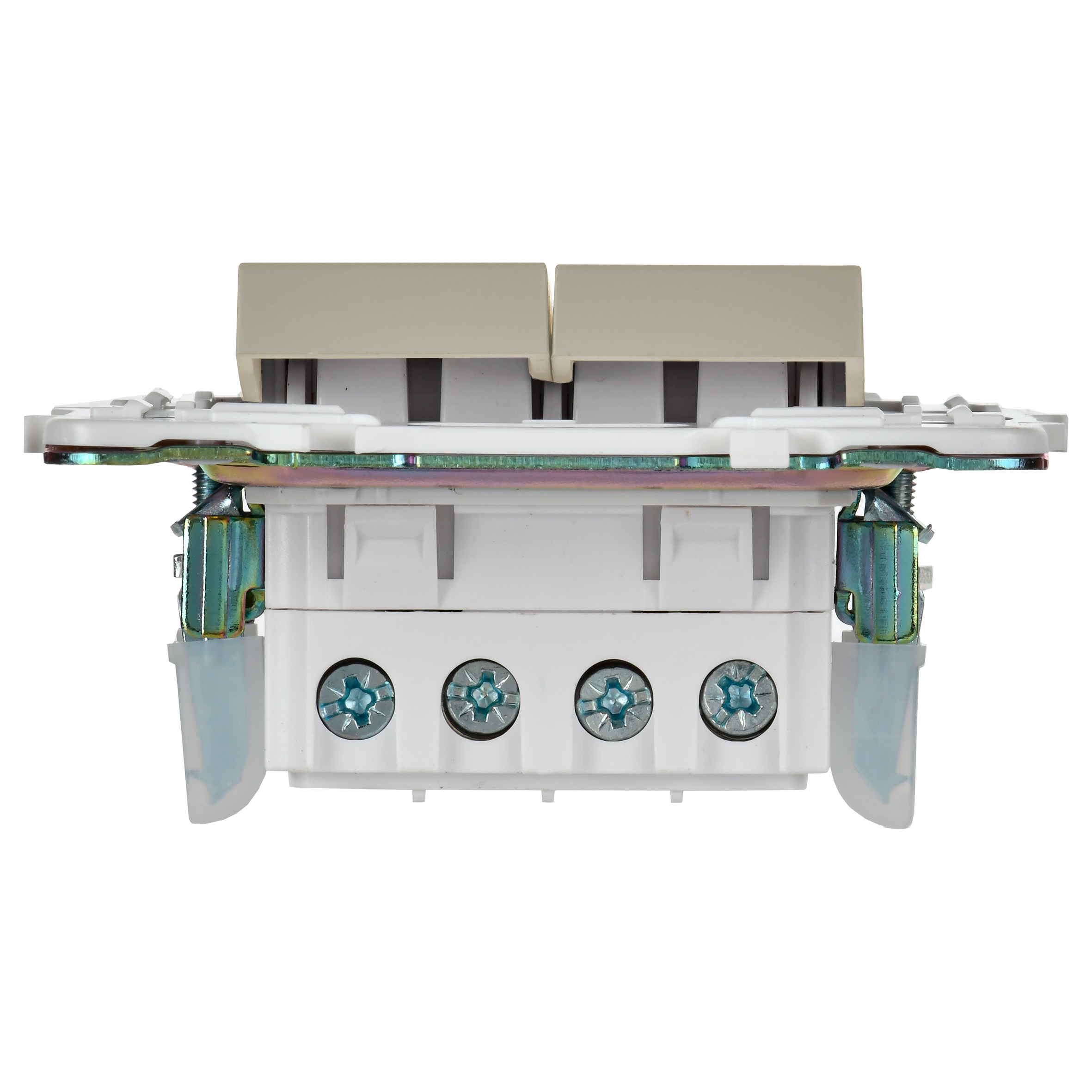             SKANDY Ажыратқыш, 2 пернелі, айқара 10А SK-V06B сарғыш IEK    