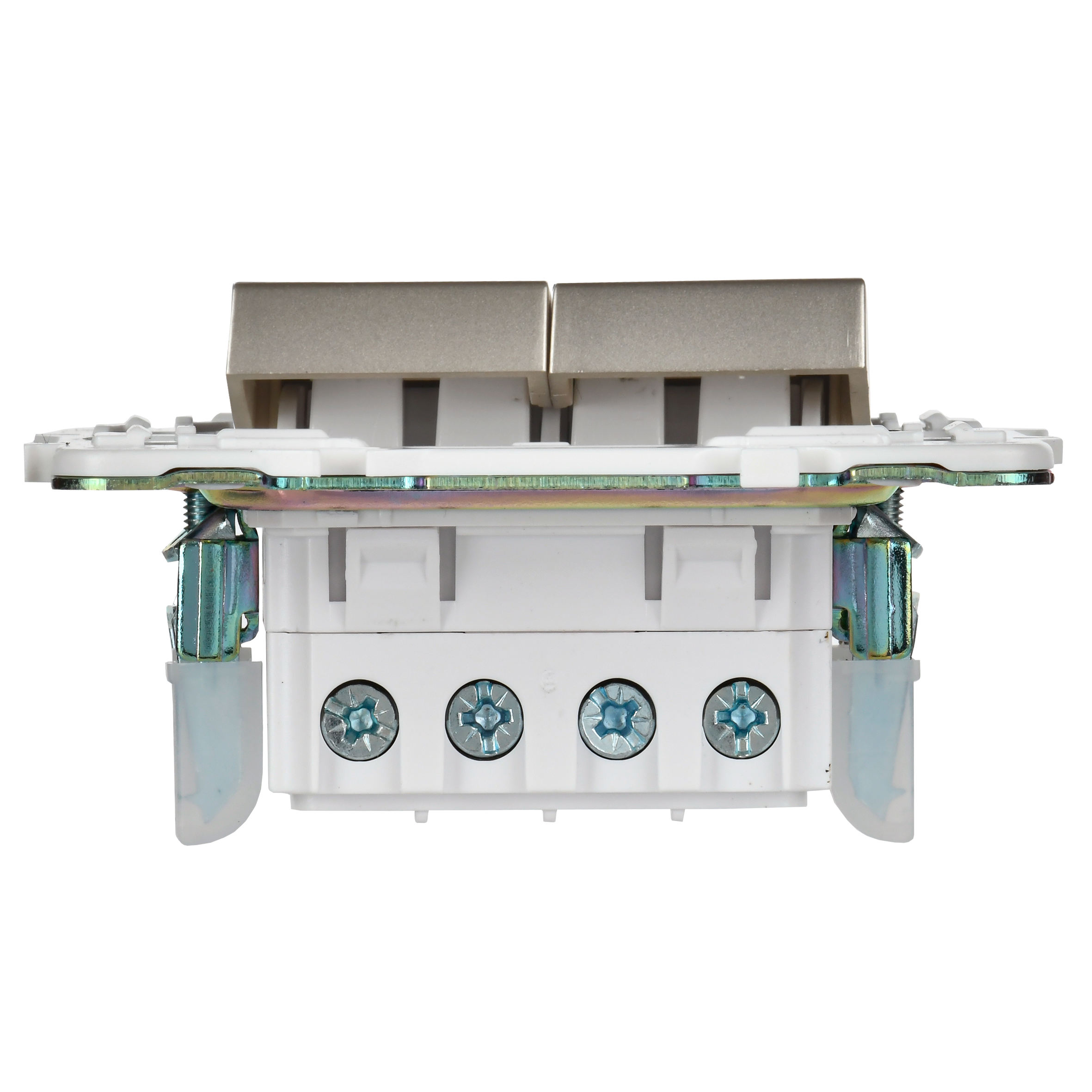             SKANDY Ажыратқыш, 2 пернелі, айқара 10А SK-V06Sh шампан IEK    