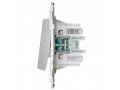 SKANDY Ажыратқыш, 2 пернелі, айқара 10А SK-V06S күміс IEK