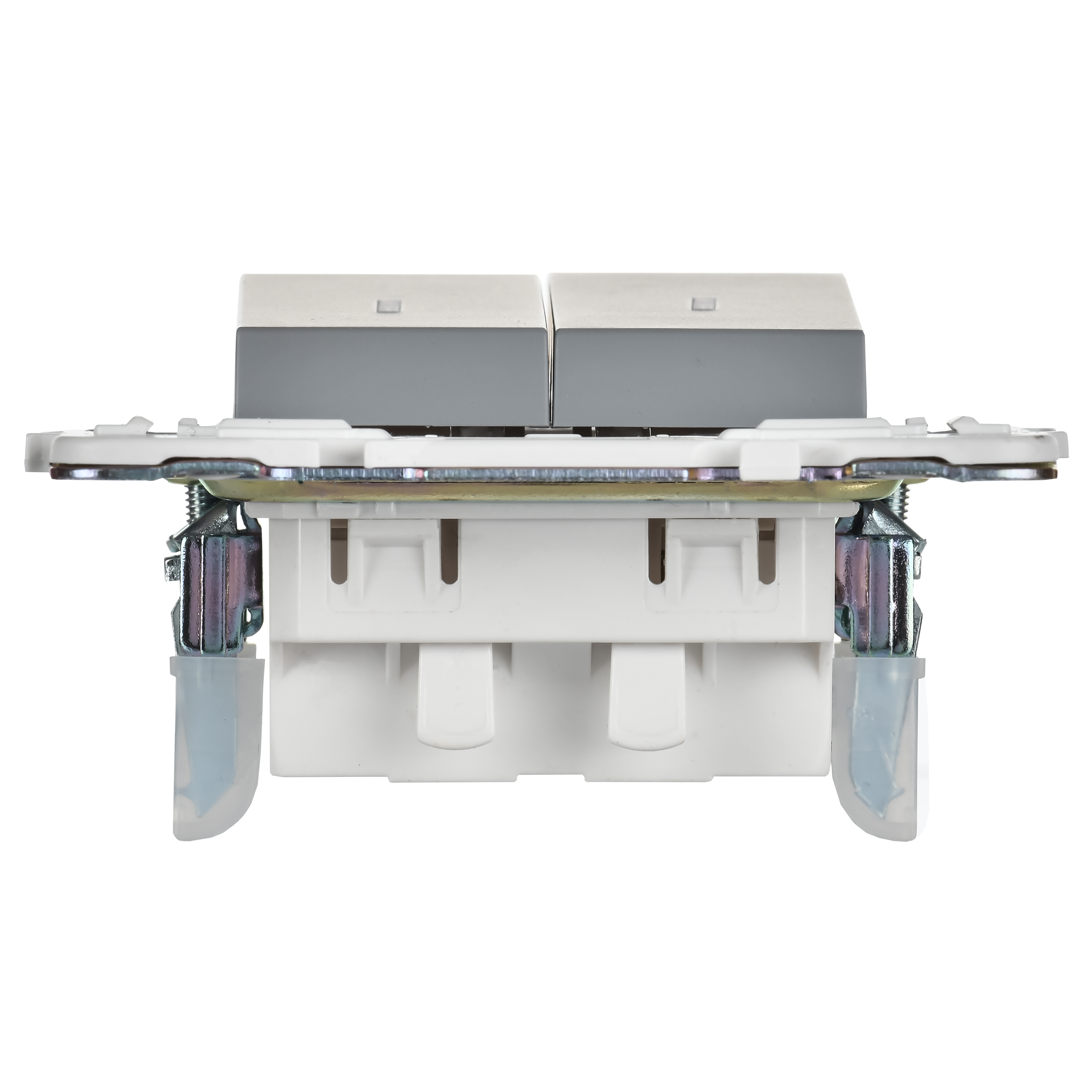             SKANDY Ажыратқыш, 2 пернелі, өтпелі, индикациямен, 10А SK-V10Gr сұр IEK    