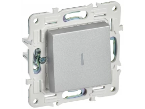 SKANDY Выключатель 1-клавишный проходной с индикацией 10А SK-V08S серебряный IEK