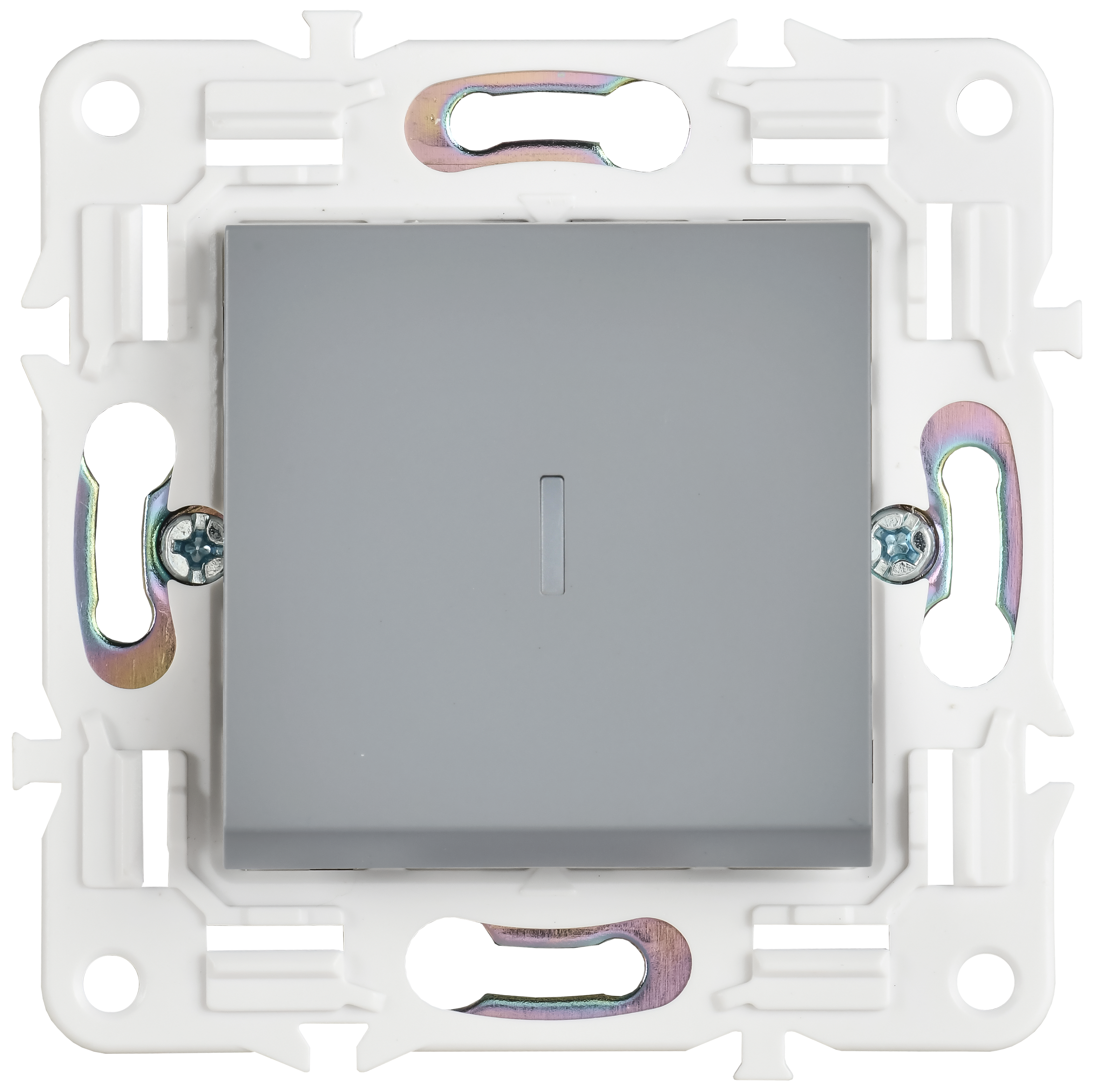             SKANDY Ажыратқыш, 1 пернелі, өтпелі, индикациямен, 10А SK-V08Gr сұр IEK    