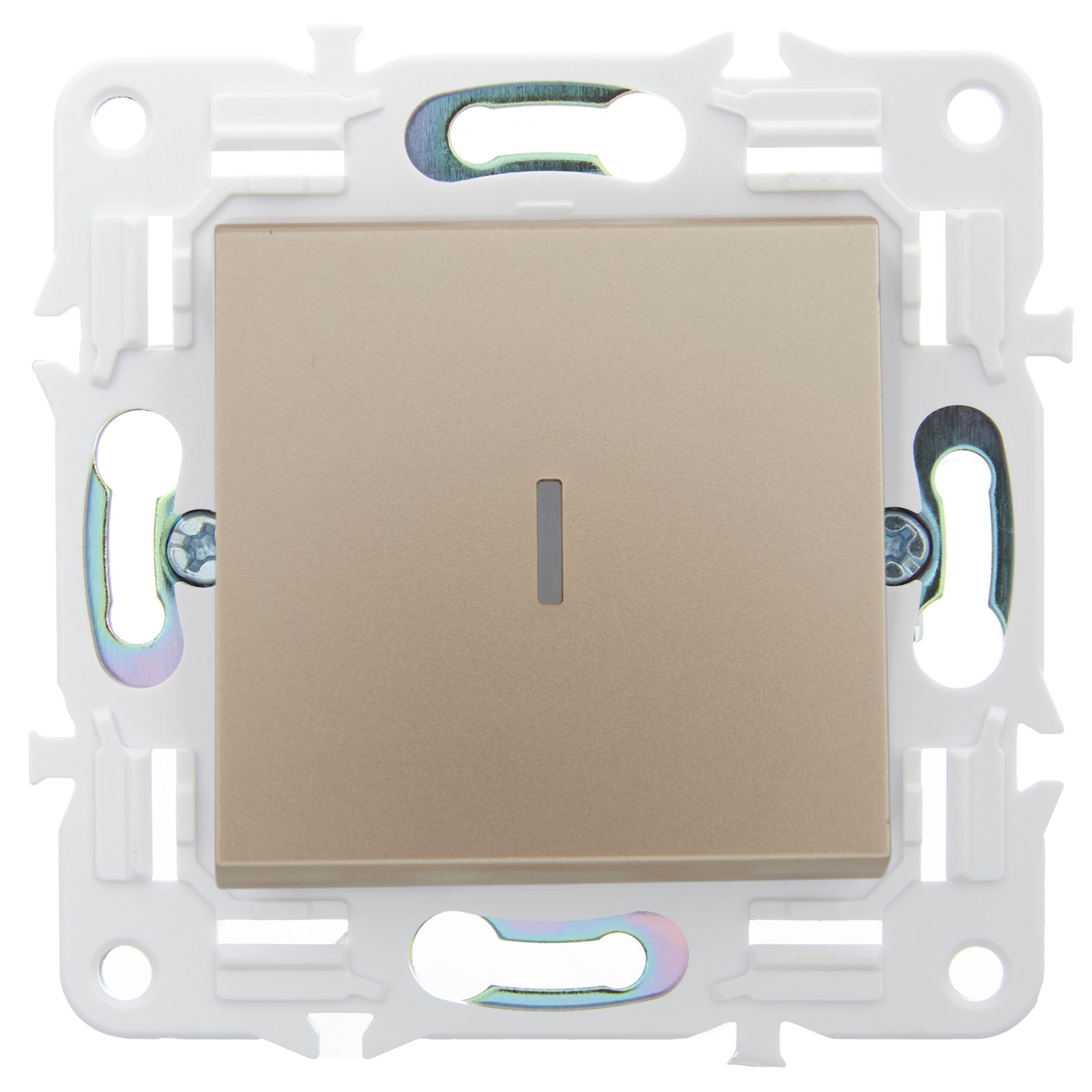             SKANDY Ажыратқыш, 1 пернелі, өтпелі, индикациямен, 10А SK-V08Sa құм IEK    