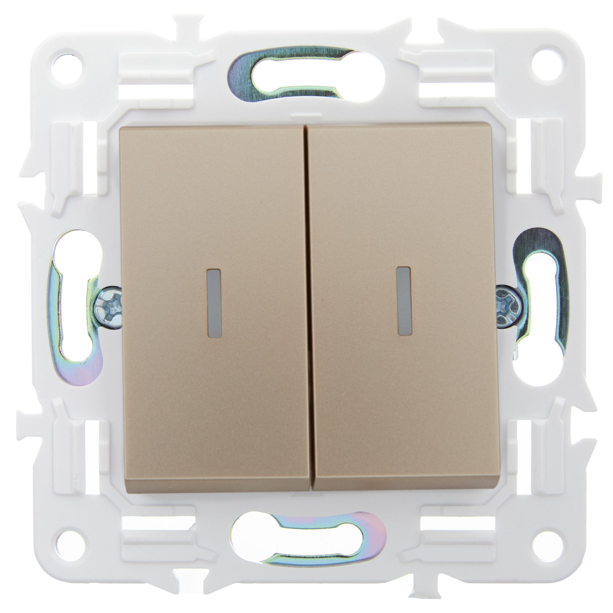             SKANDY Ажыратқыш, 2 пернелі, өтпелі, индикациямен, 10А SK-V10Sa құм IEK    