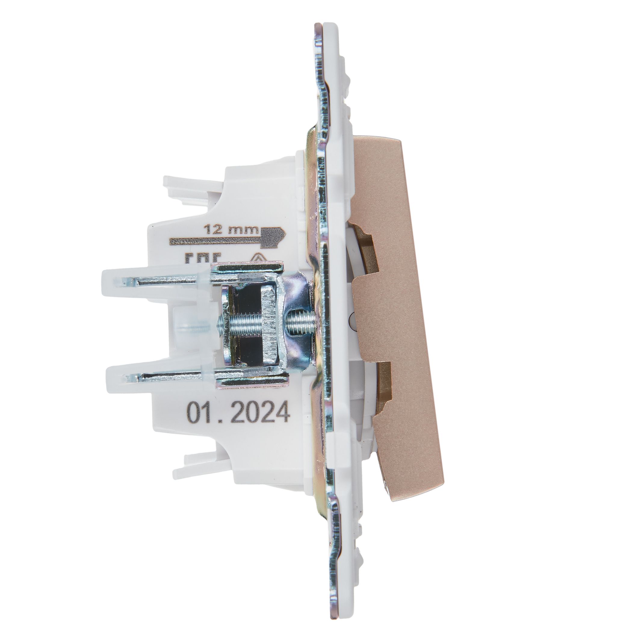             SKANDY Ажыратқыш, 2 пернелі, өтпелі, индикациямен, 10А SK-V10Sa құм IEK    