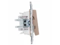 SKANDY Ажыратқыш, 2 пернелі, өтпелі, индикациямен, 10А SK-V10Sa құм IEK