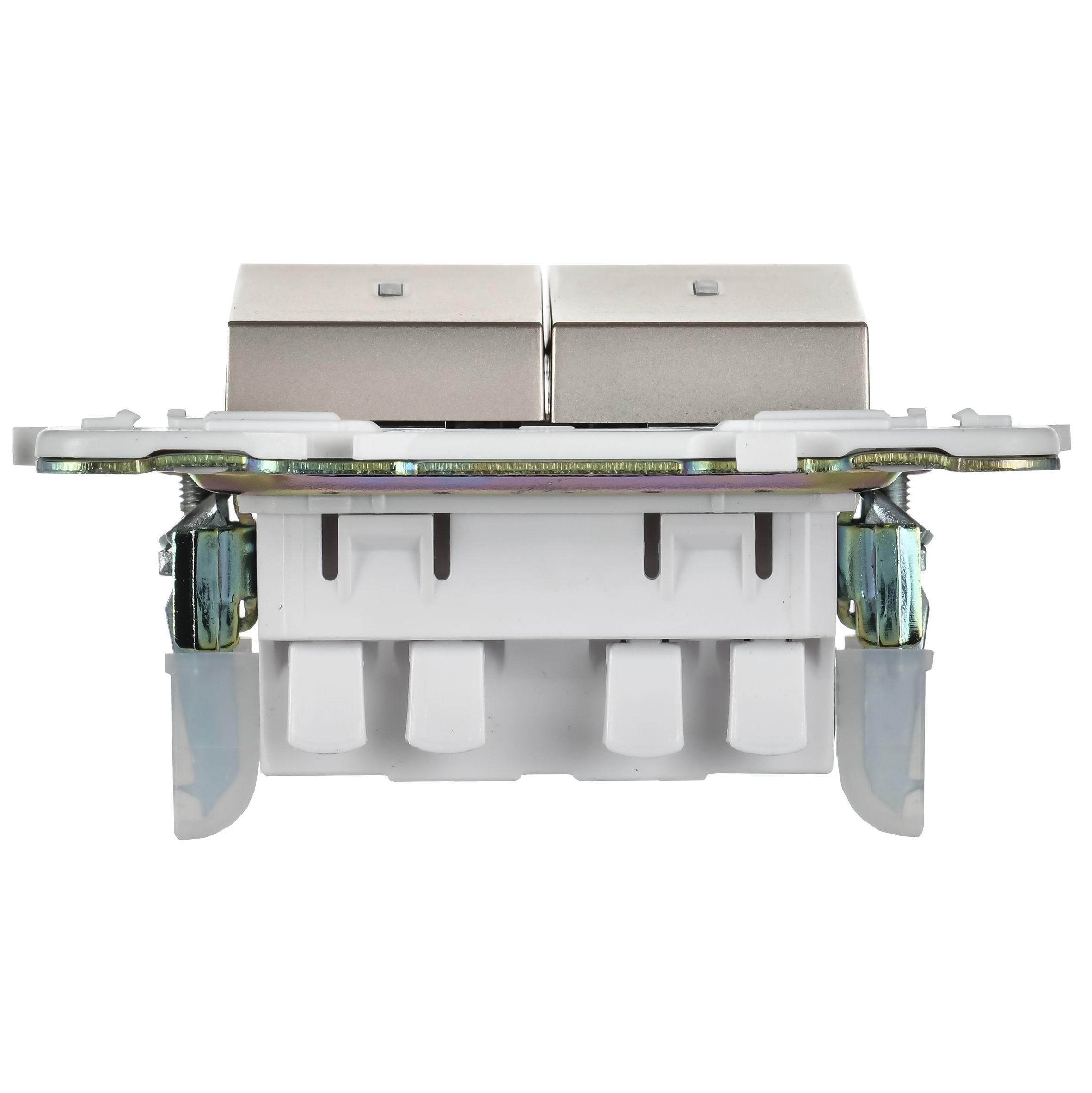             SKANDY Ажыратқыш, 2 пернелі, өтпелі, индикациямен, 10А SK-V10Sh шампан IEK    