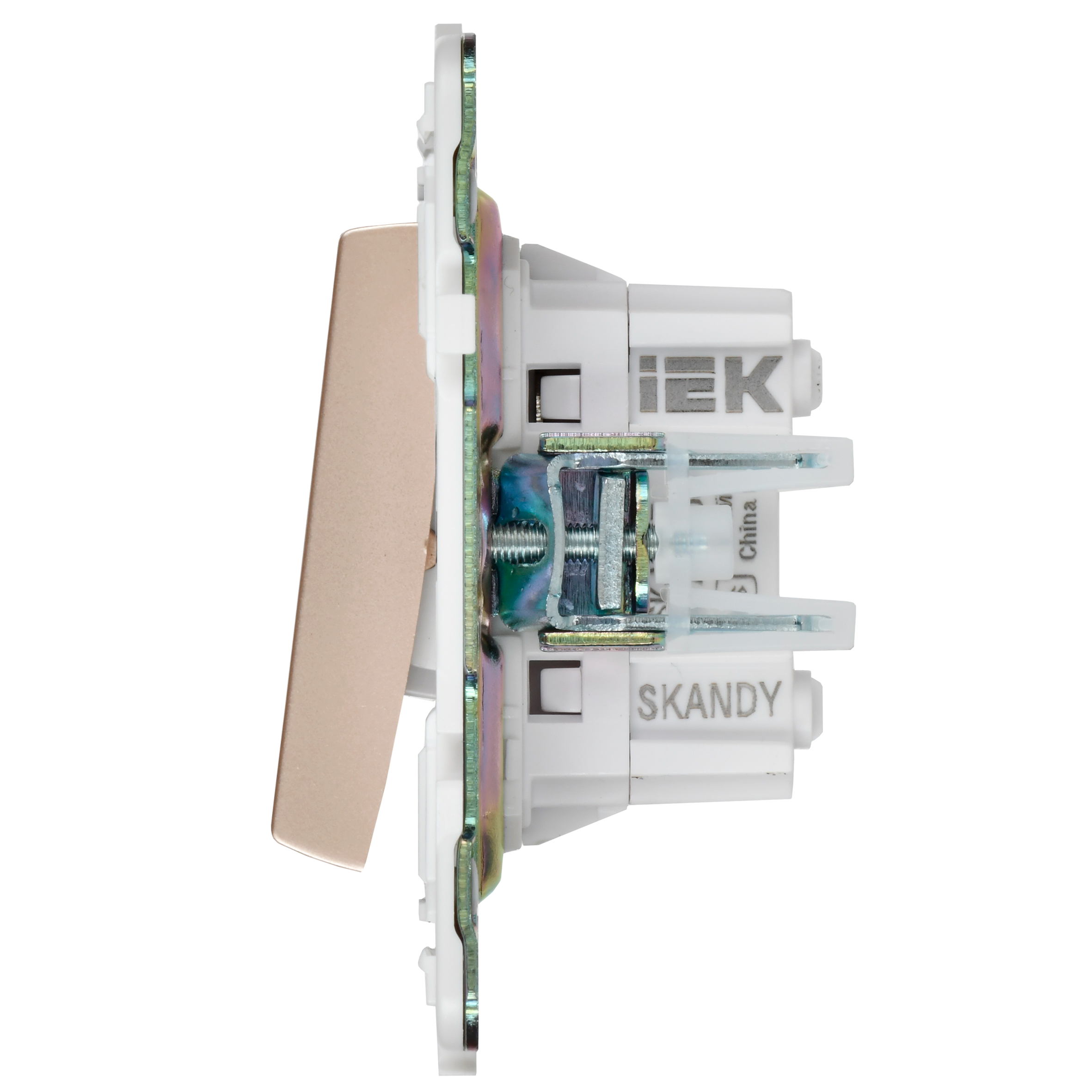             SKANDY Ажыратқыш, 2 пернелі, айқара 10А SK-V06Sa құм IEK    