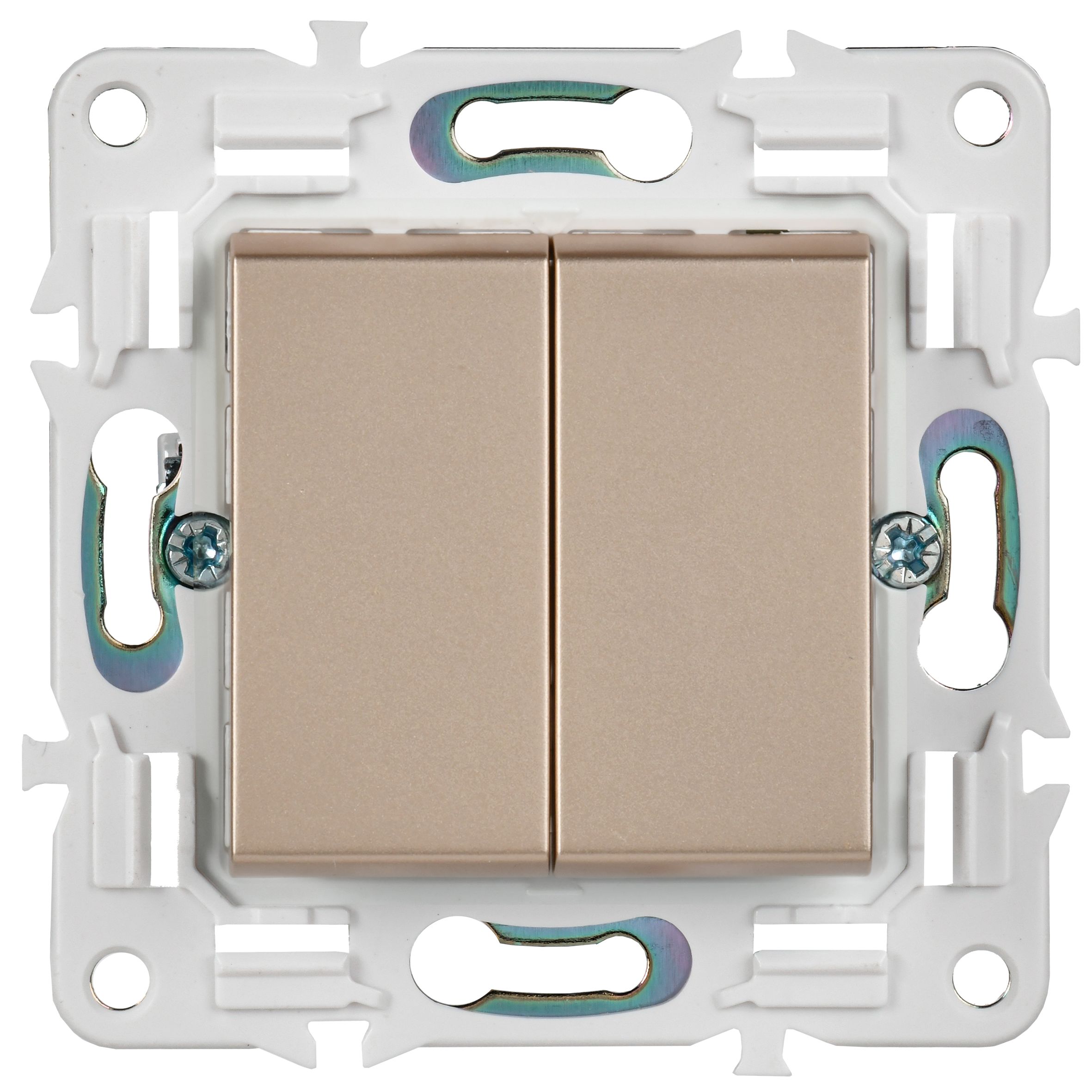             SKANDY Ажыратқыш, 2 пернелі, айқара 10А SK-V06Sa құм IEK    