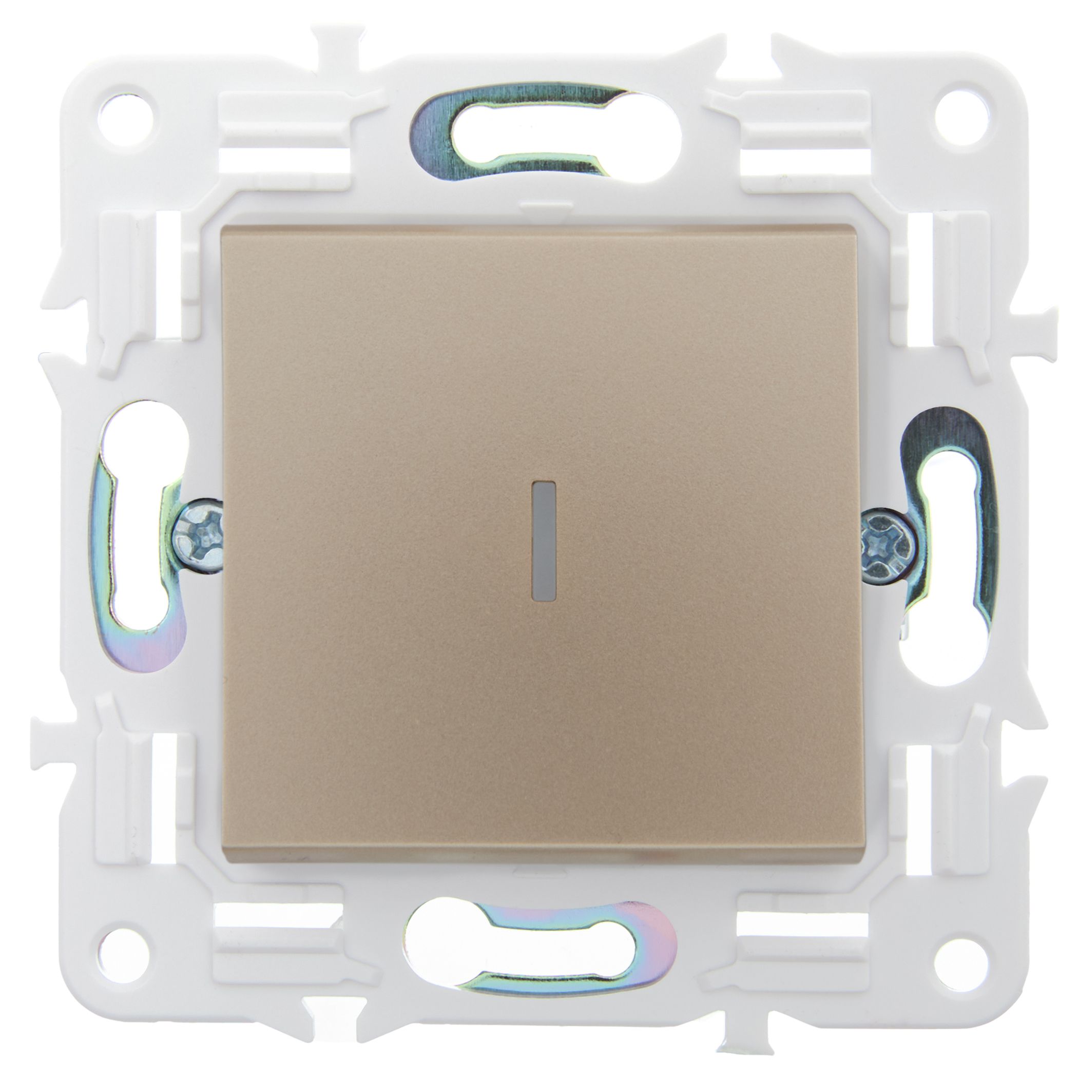             SKANDY Ажыратқыш 1 пернелі, индикациямен 10А SK-V07Sa құм IEK    