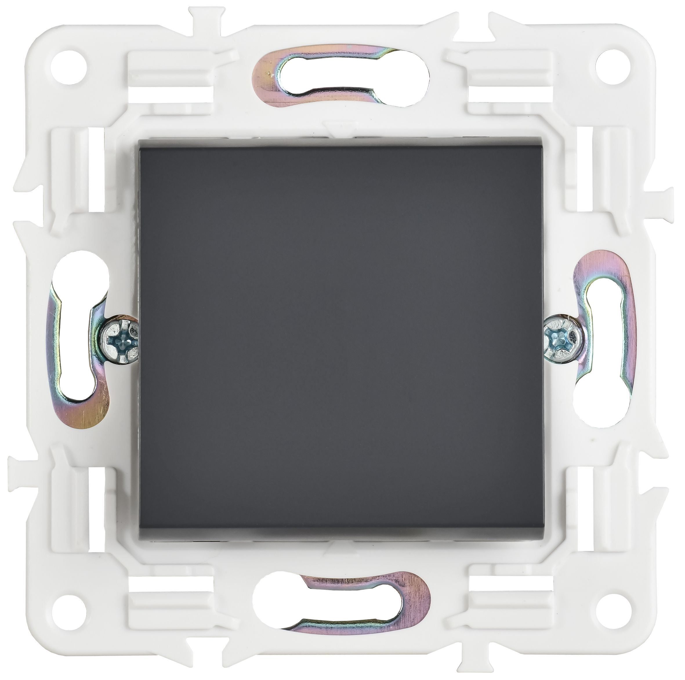             SKANDY Ажыратқыш 1 пернелі, өтпелі 10А SK-V02T титан IEK    