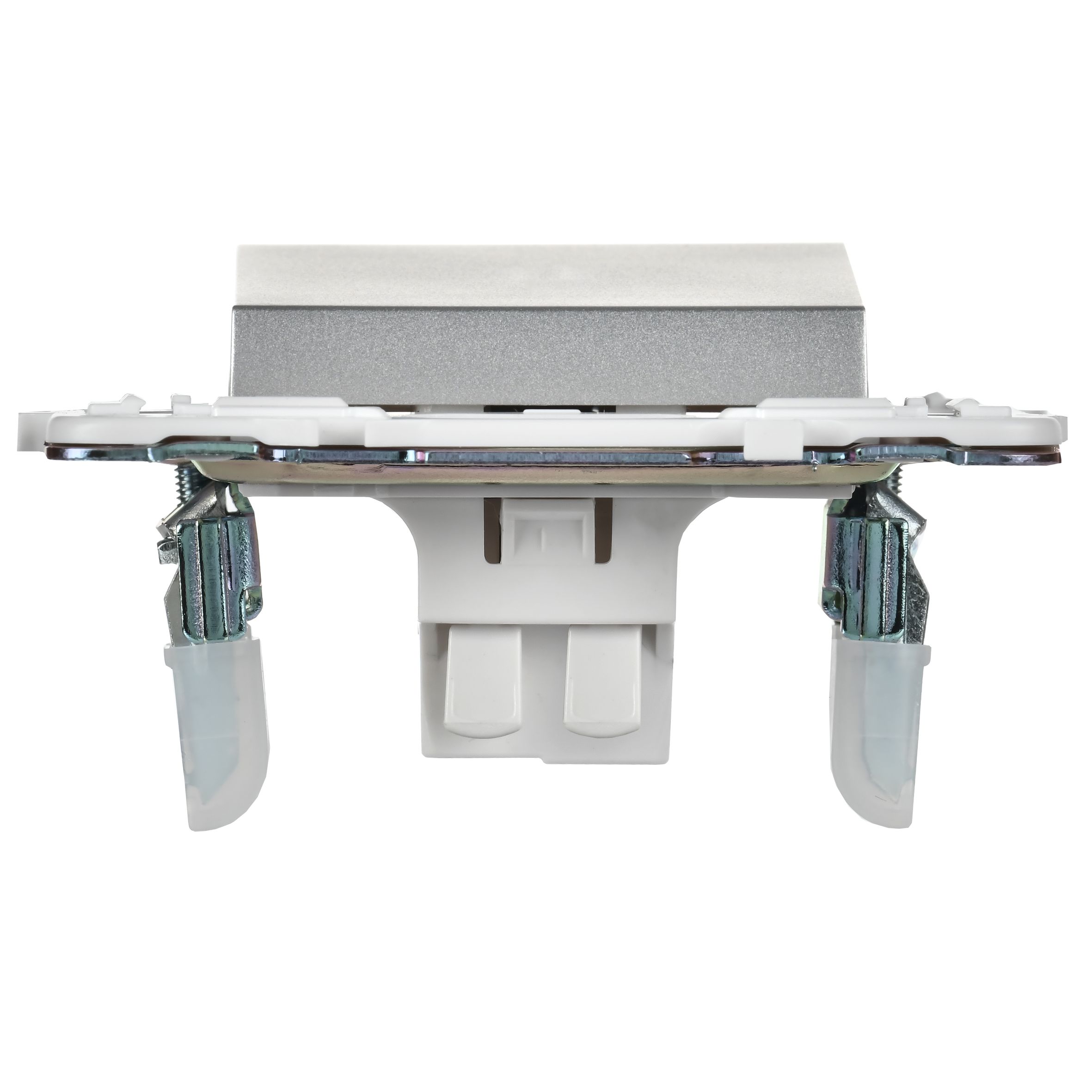             SKANDY Ажыратқыш 1 пернелі, өтпелі 10А SK-V02S күміс IEK    