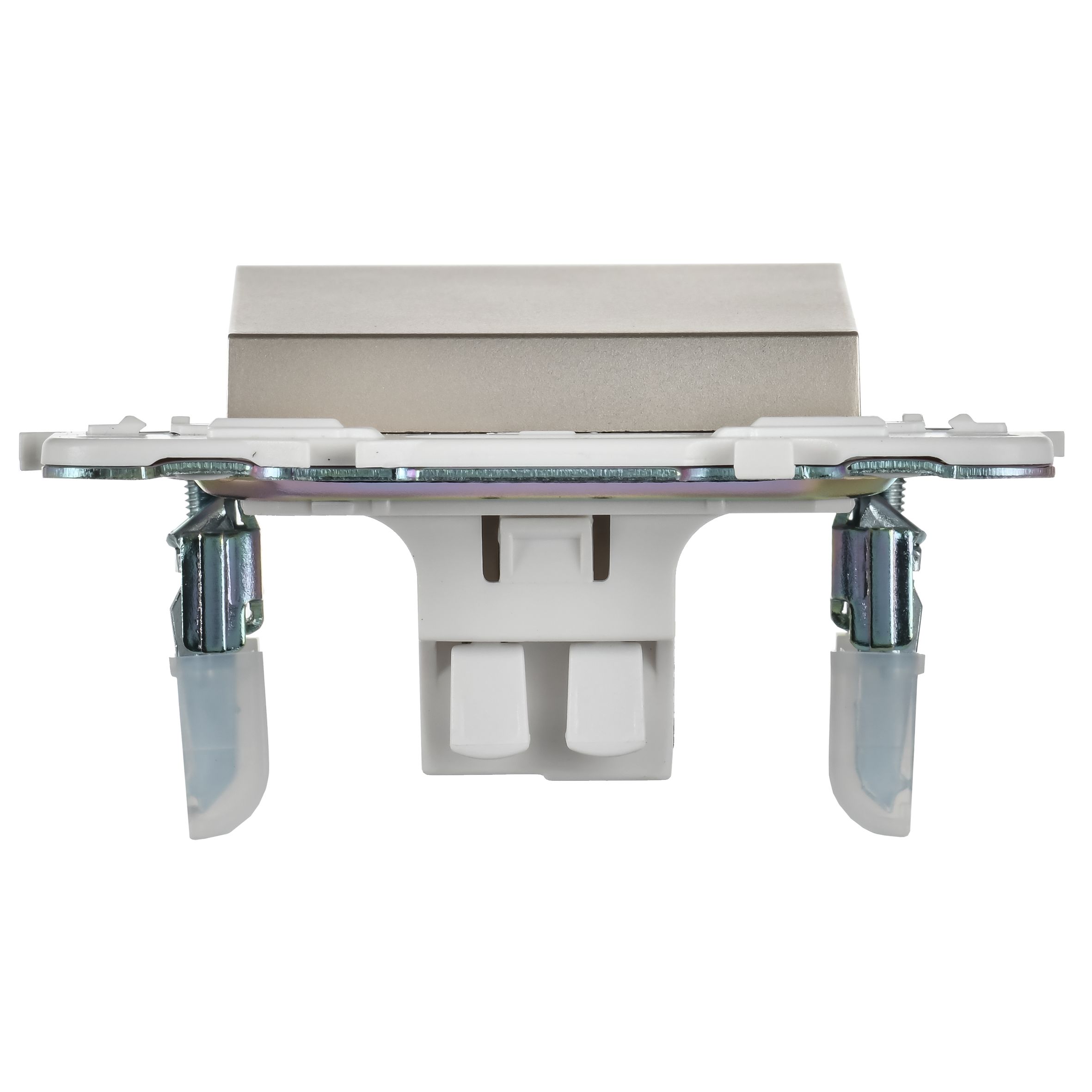             SKANDY Ажыратқыш 1 пернелі, өтпелі 10А SK-V02Sh шампан IEK    