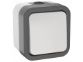             TORS Ажыратқыш, екі полюсті, бір пкрнелі 10А IP55 TS211 сұр-ақ IEK    