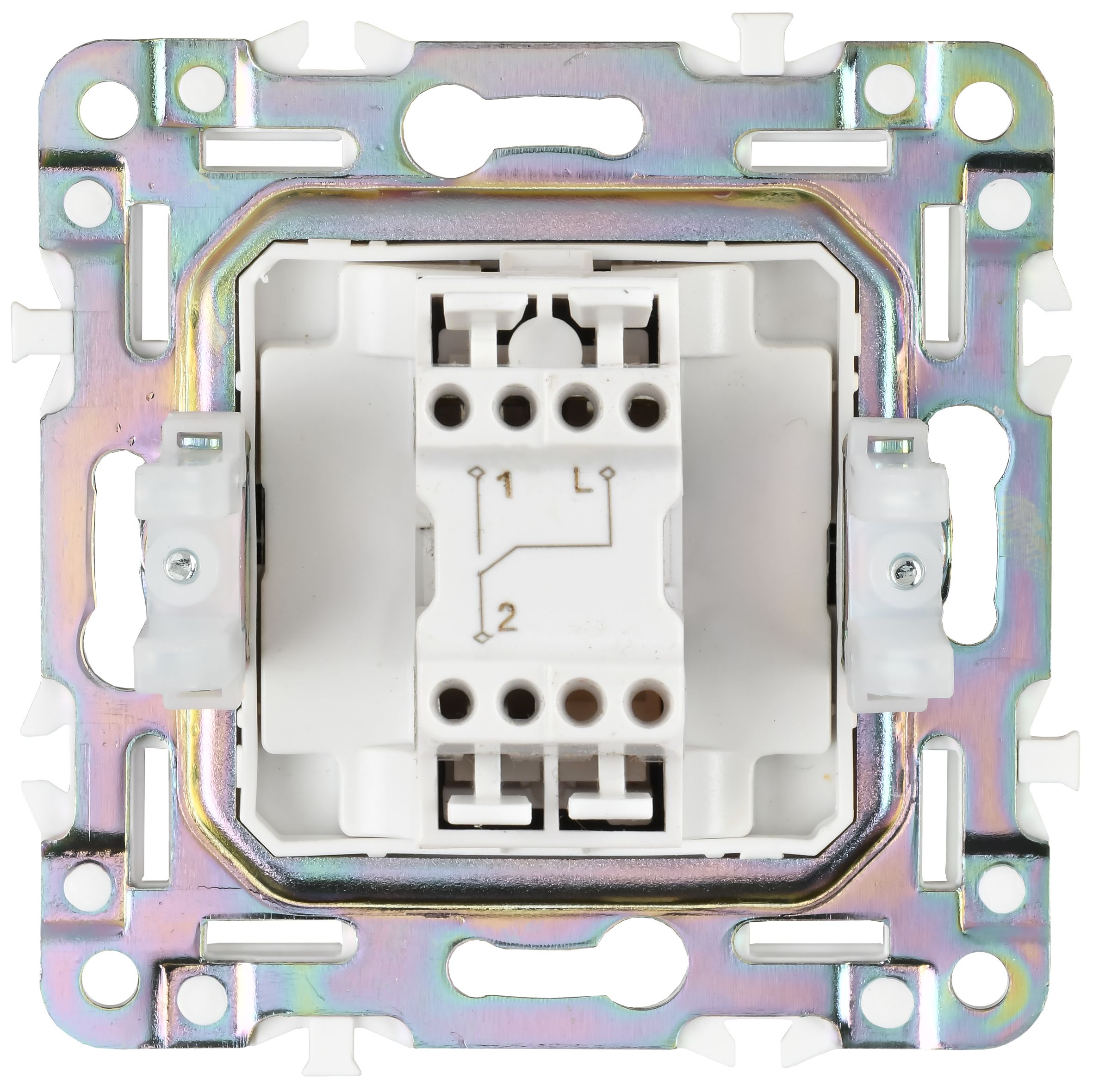             SKANDY Ажыратқыш 1 пернелі, өтпелі 10А SK-V02Sa құм IEK    