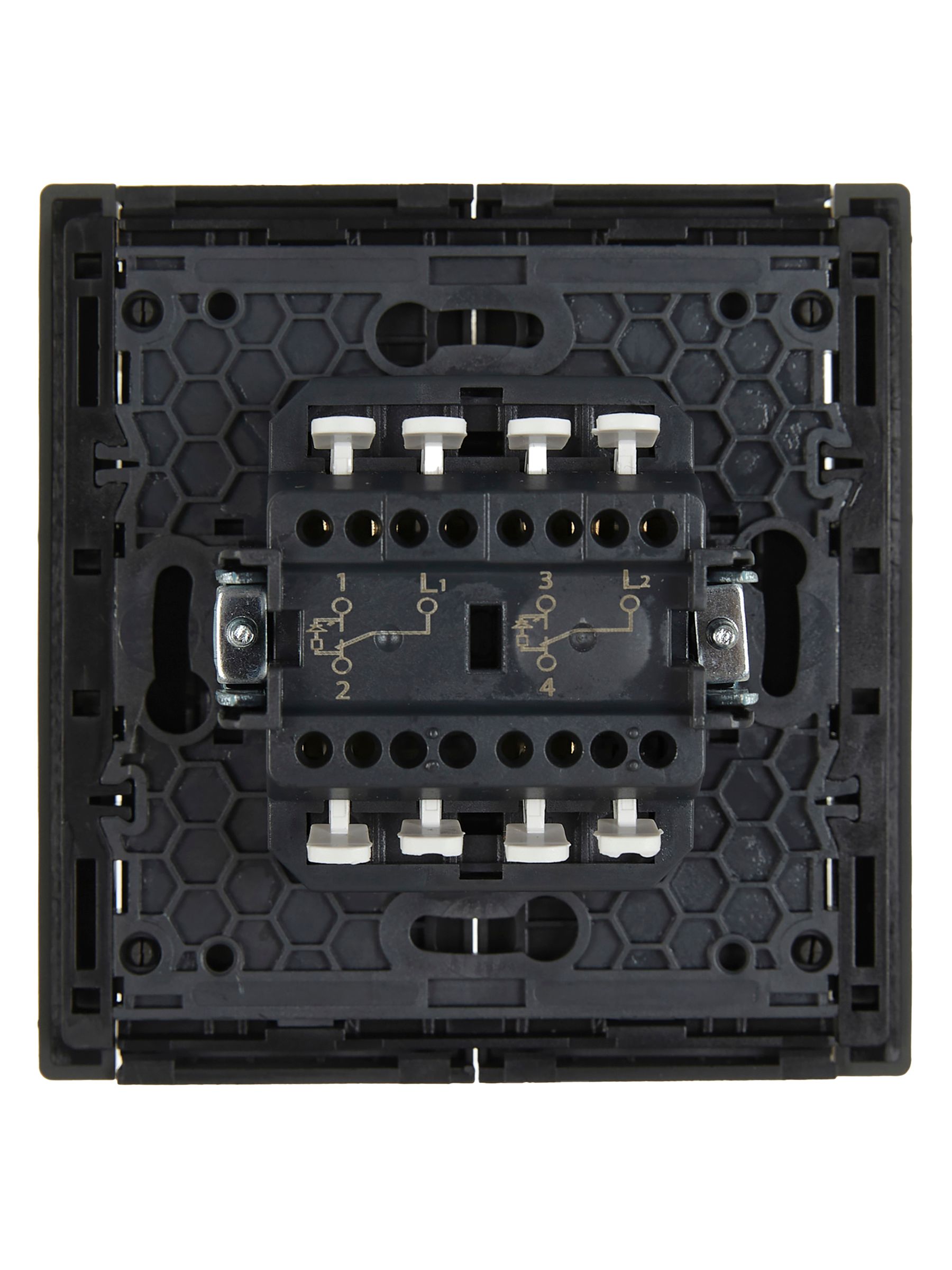             FORTE&PIANO Ажыратқыш, 2 пернелі, өтпелі, индикациямен, 10А FP308 сұр IEK    