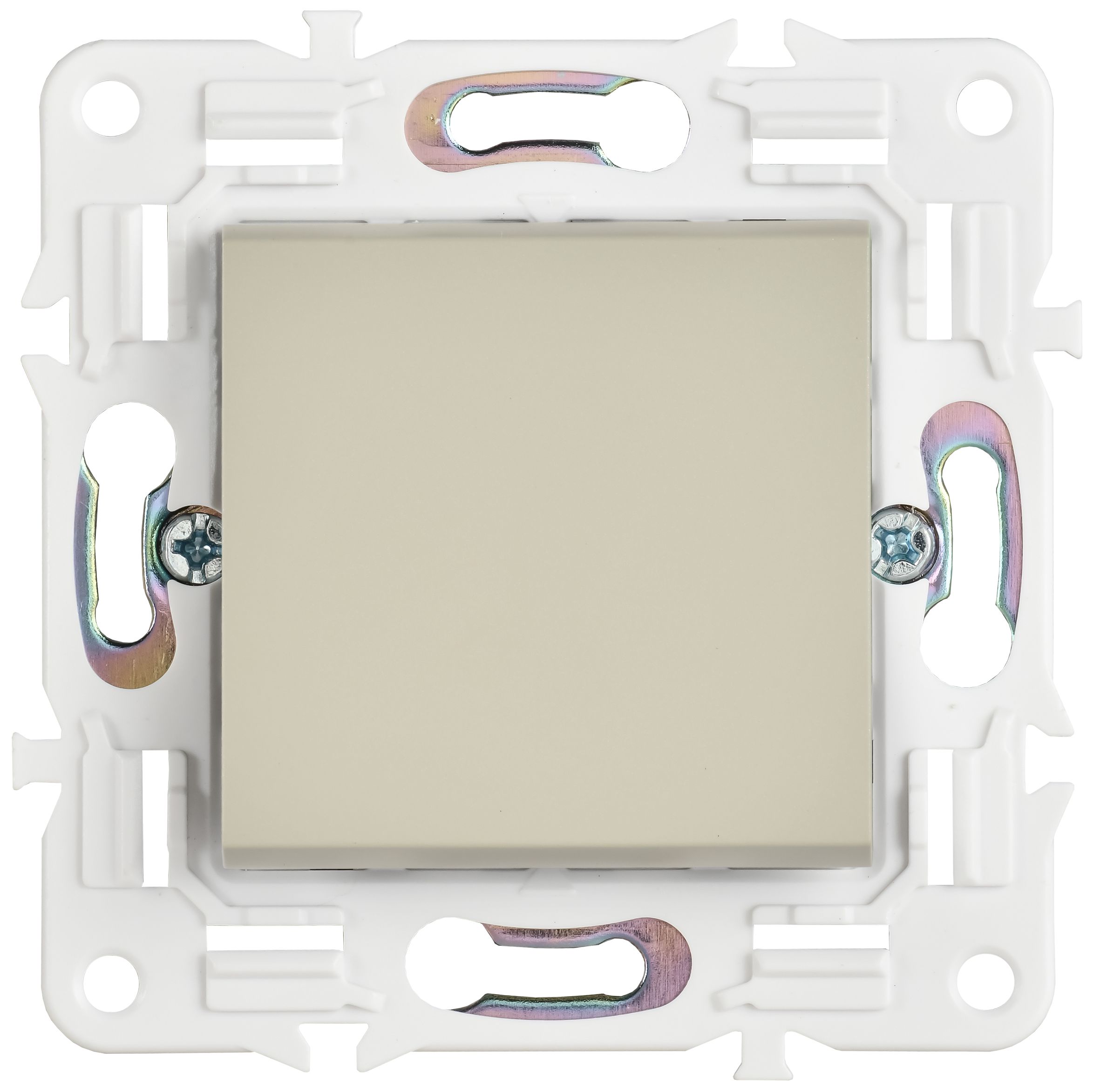             SKANDY Ажыратқыш 1 пернелі, өтпелі 10А SK-V02B сарғыш IEK    