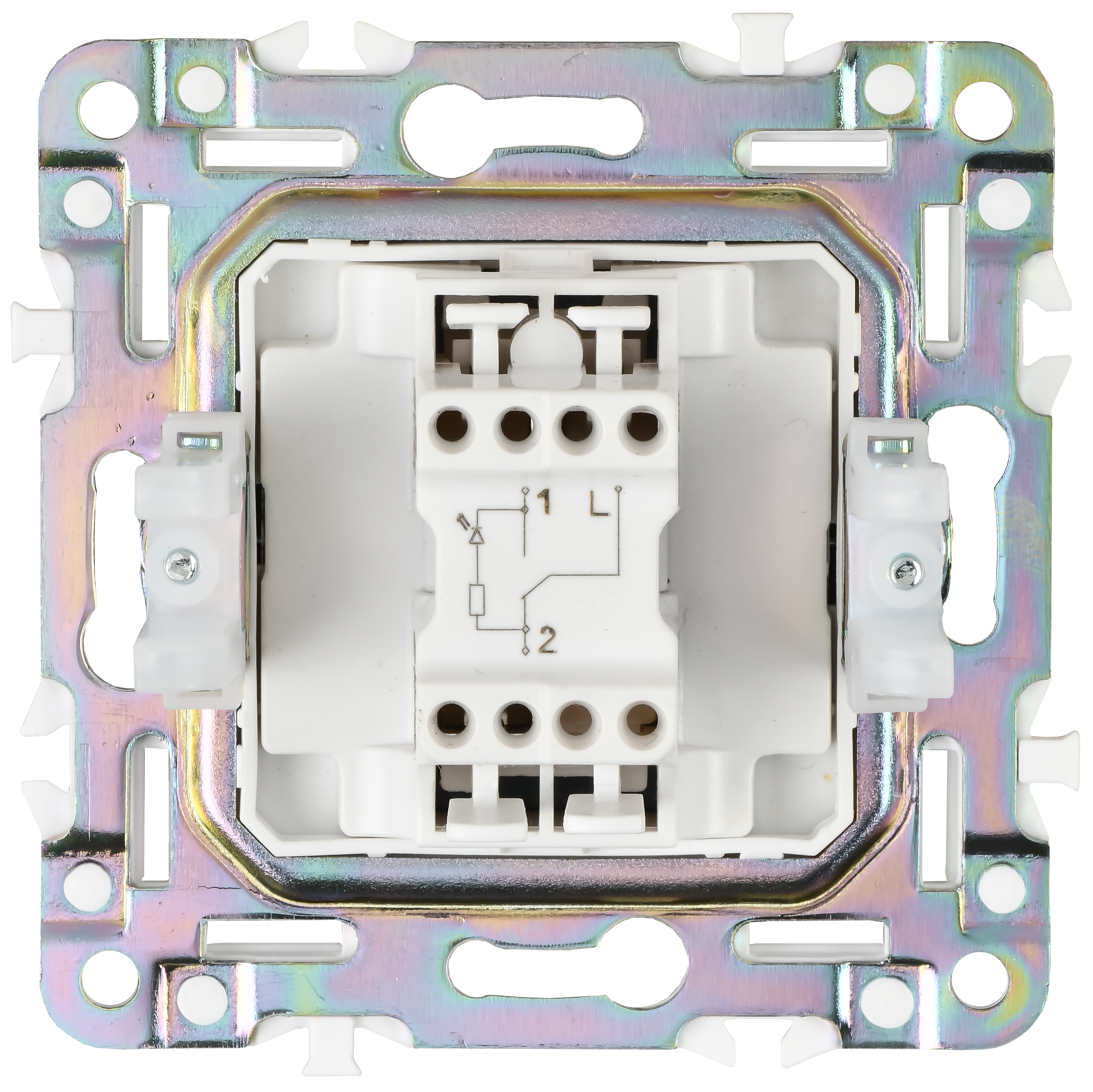             SKANDY Ажыратқыш 1 пернелі, өтпелі 10А SK-V02Gr сұр IEK    