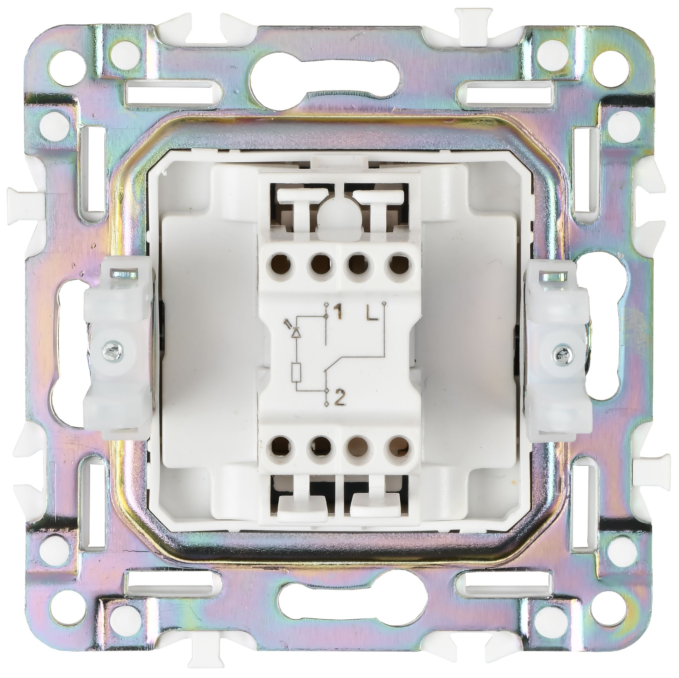             SKANDY Ажыратқыш 1 пернелі, өтпелі 10А SK-V02Gr сұр IEK    