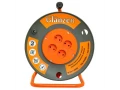 Катушкадағы қуат ұзартқыш сымы GLANZEN 4 ұялы ПВС 2*1,5 арт. EB-50-006