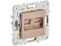             SKANDY Розетка, компьютерге арналған, екілі RJ45 категория 6 SK-K04Sa құм IEK    