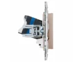             SKANDY Розетка, компьютерге арналған, екілі RJ45 категория 6 SK-K04Sa құм IEK    