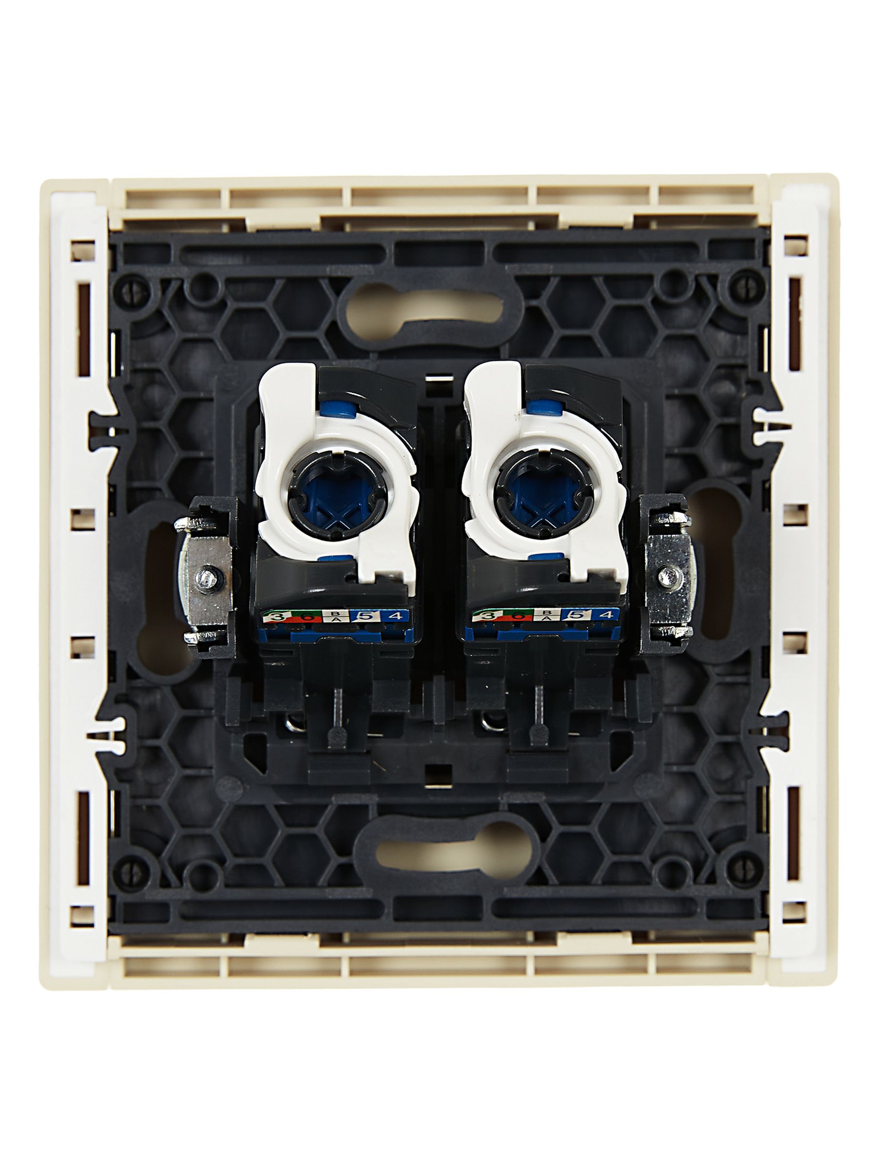             FORTE&PIANO Розетка, компьютерге арналған, екілі RJ45 категория 6 FP434 ваниль IEK    