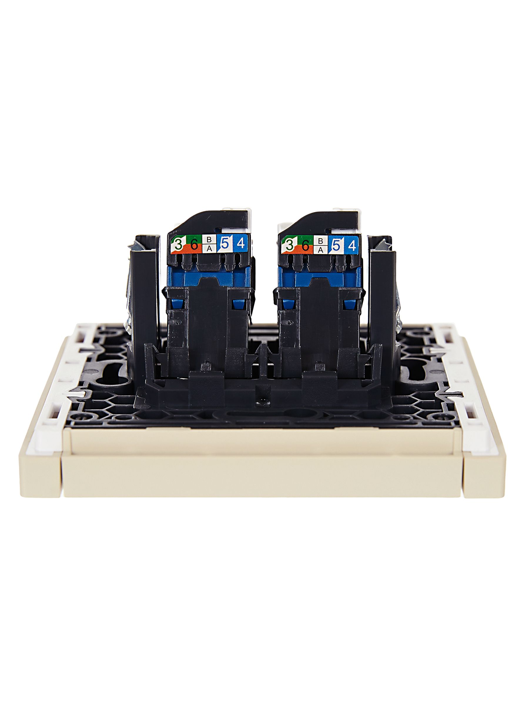             FORTE&PIANO Розетка, компьютерге арналған, екілі RJ45 категория 6 FP434 ваниль IEK    
